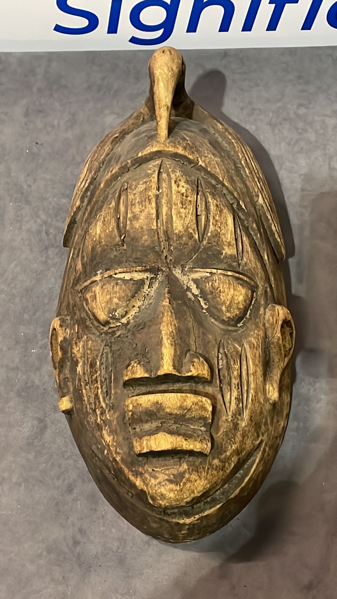 Hand Carved Wood Mask African Tribal Mask 42cm Height (CP1350)