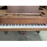 Rogers London Baby Grand Piano The Case Finished In Matt Oak A Good Quality English Piano, Made