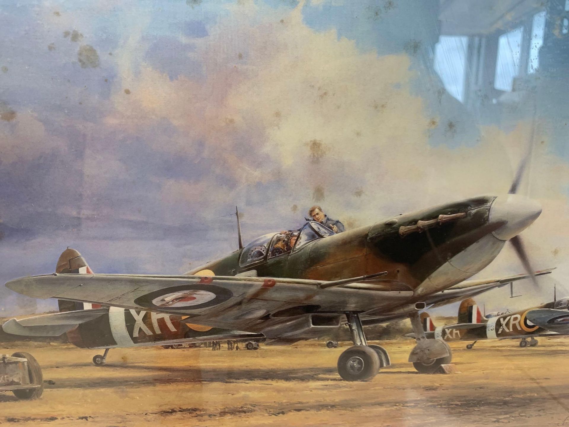 Limited Edition Print By Robert Taylor Titled Eagle Squadron Scramble Signed By Colonel Jim - Image 4 of 6