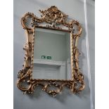 Monumental Louis XV Style Gilt Pier Mirror  Carved And Gilt Overmantle Or Pier Mirror. Original