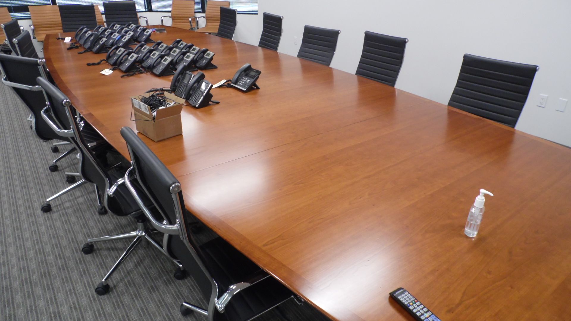 20' X 7' CONFERENCE TABLE & 14 CHAIRS - Image 2 of 2