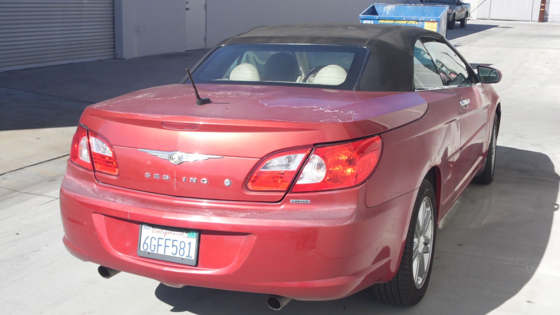 2008 CHRYSLER SEBRING - Image 3 of 4