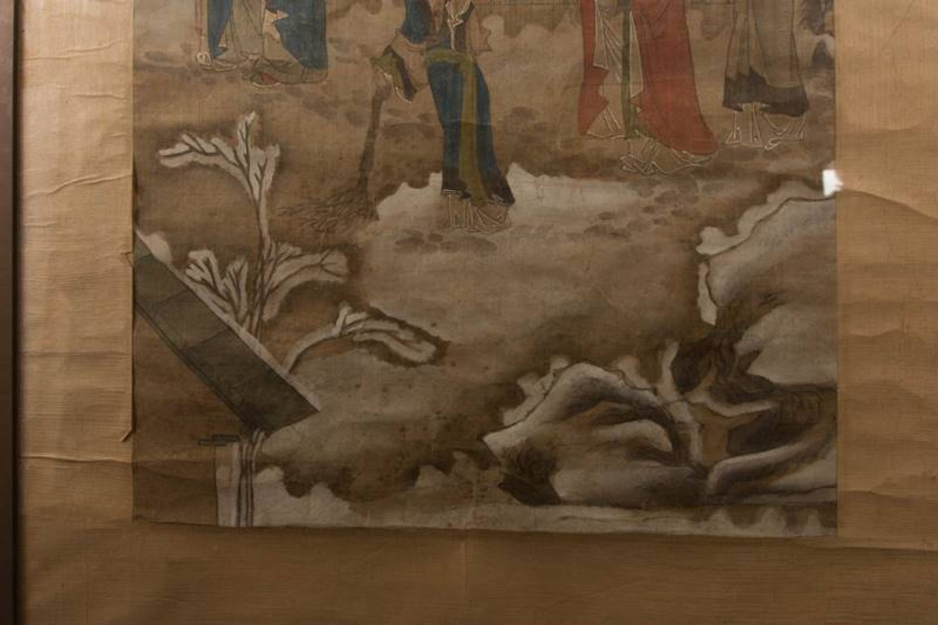 Japanese scroll painting - Image 3 of 8