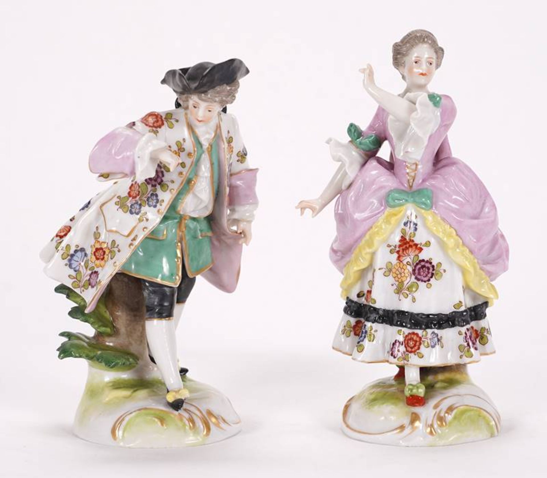 Pair of gallant figures