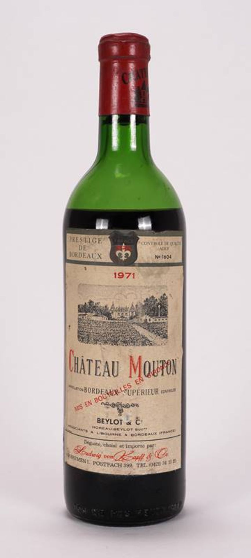 1 Flasche Chateau Mouton