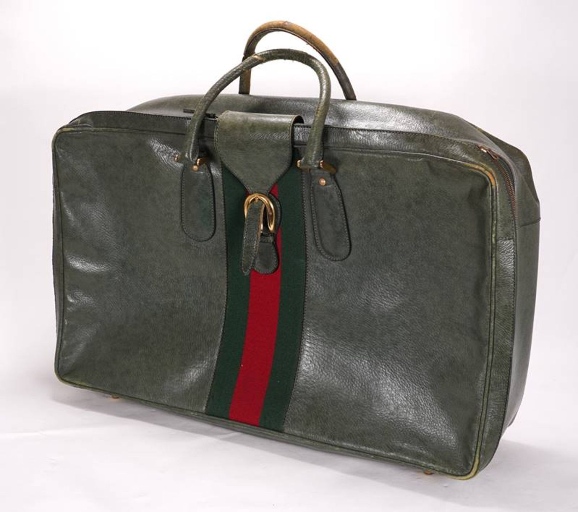 2 Gucci Leather Suitcases - Image 6 of 9