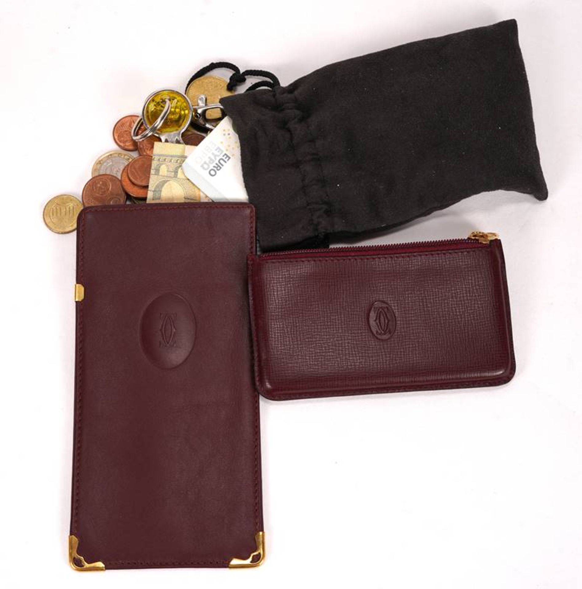 Cartier spectacle case and key wallet