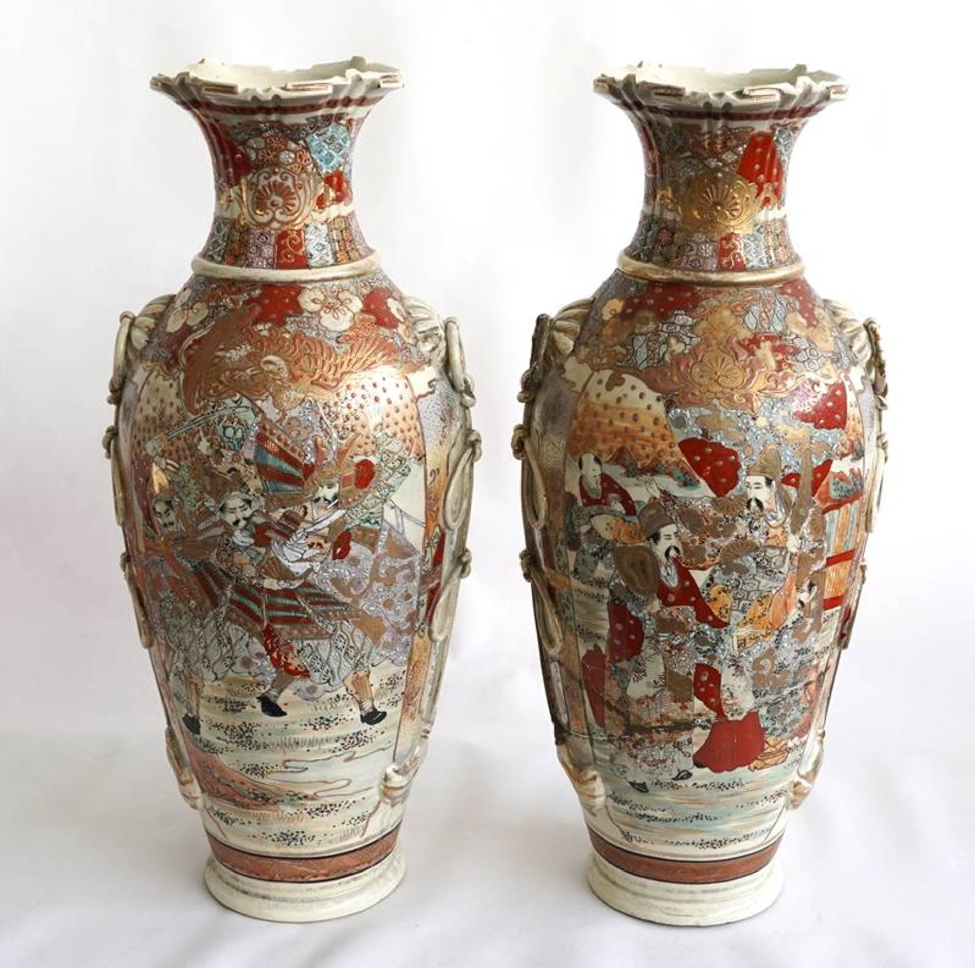 Pair of Satsuma Vases