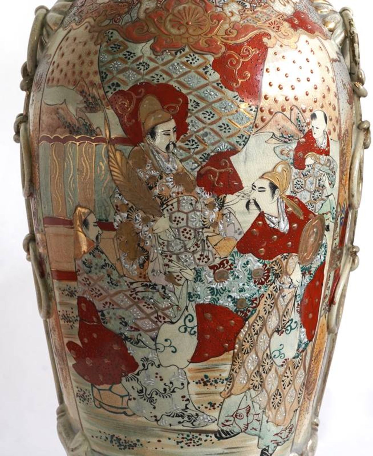 Pair of Satsuma Vases - Image 5 of 8