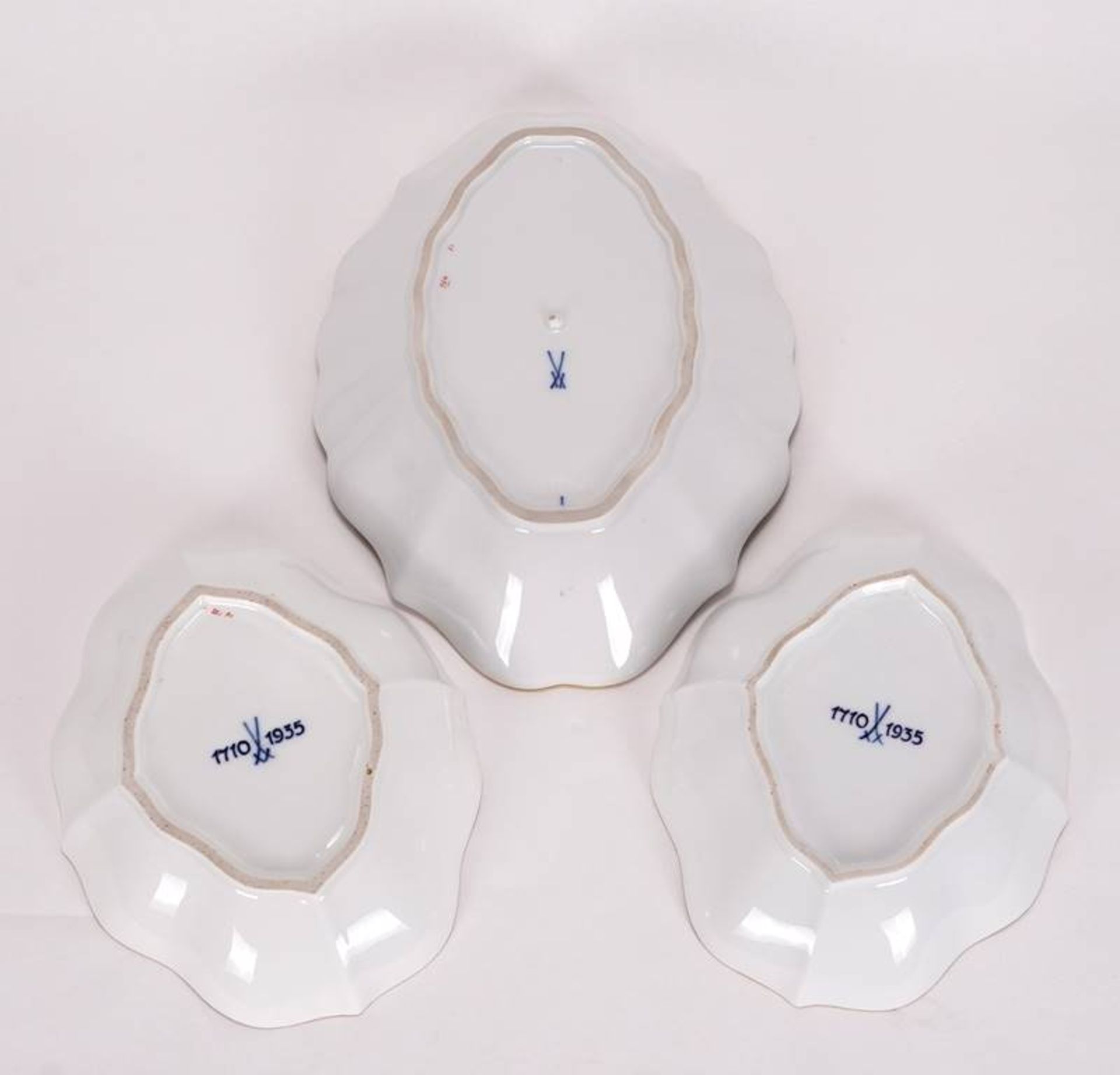 Three bowls Meissen - Image 2 of 3