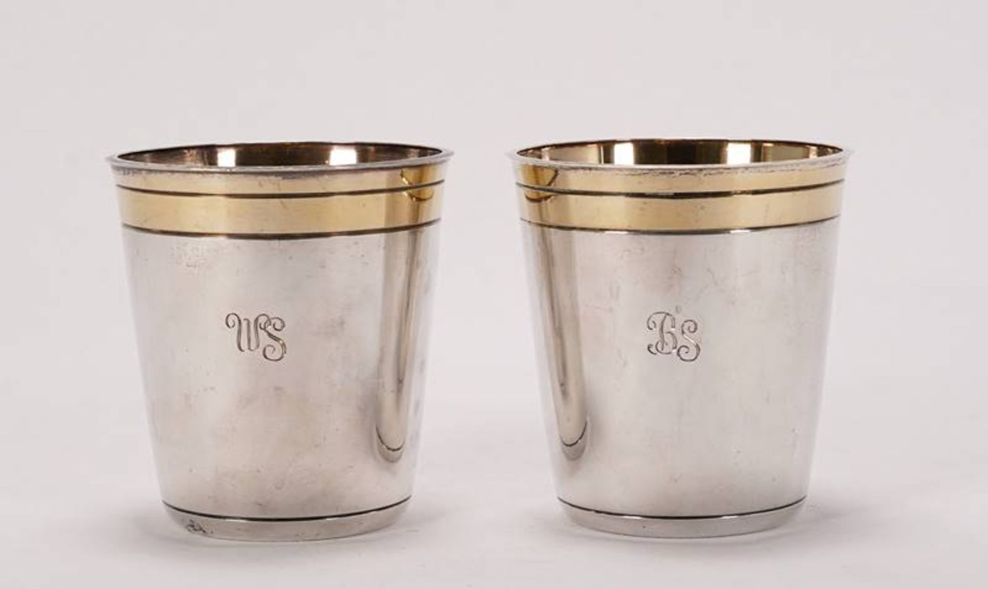 Pair of silver cups