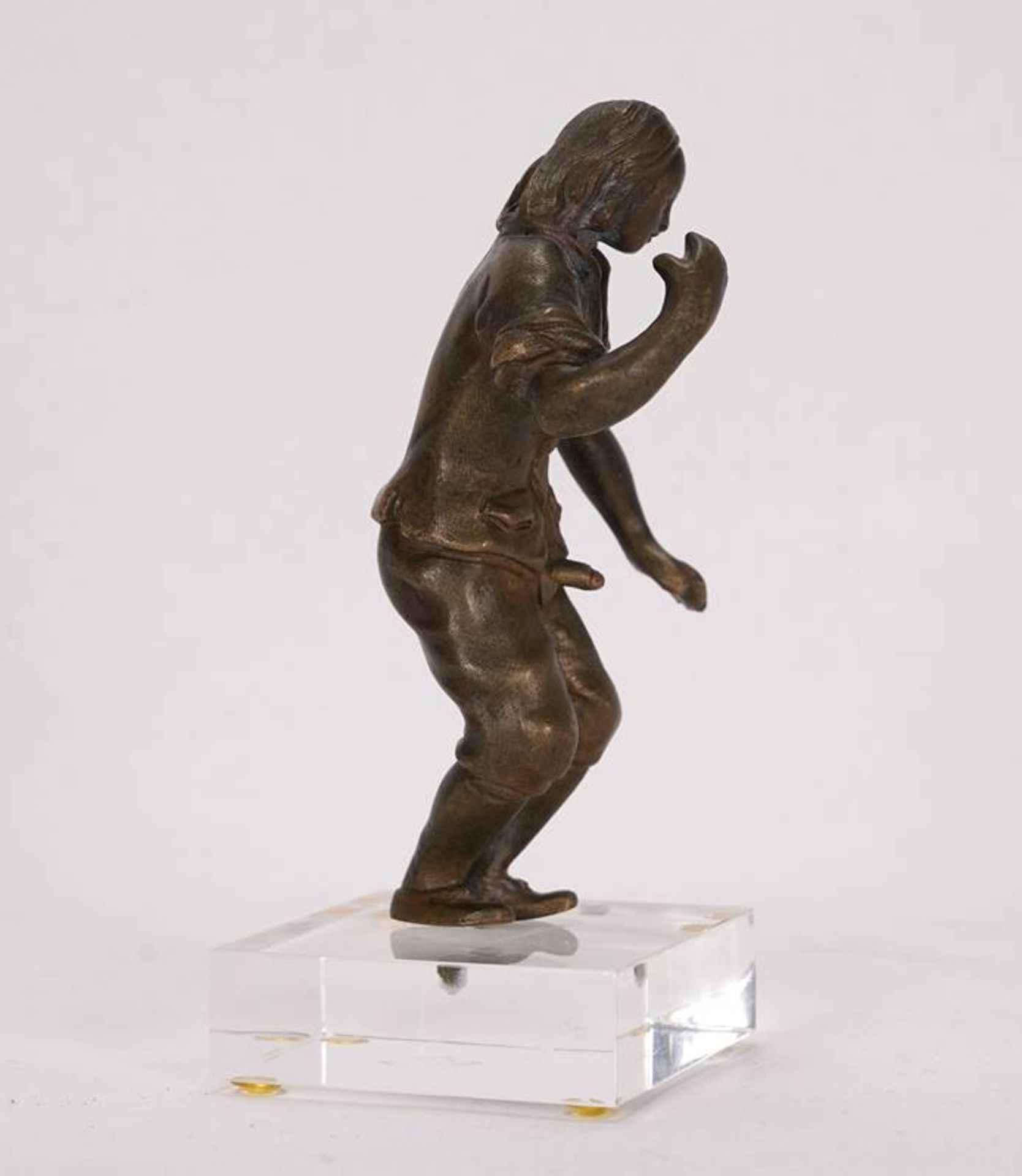 Kleine Bronzefigur - Bild 3 aus 4