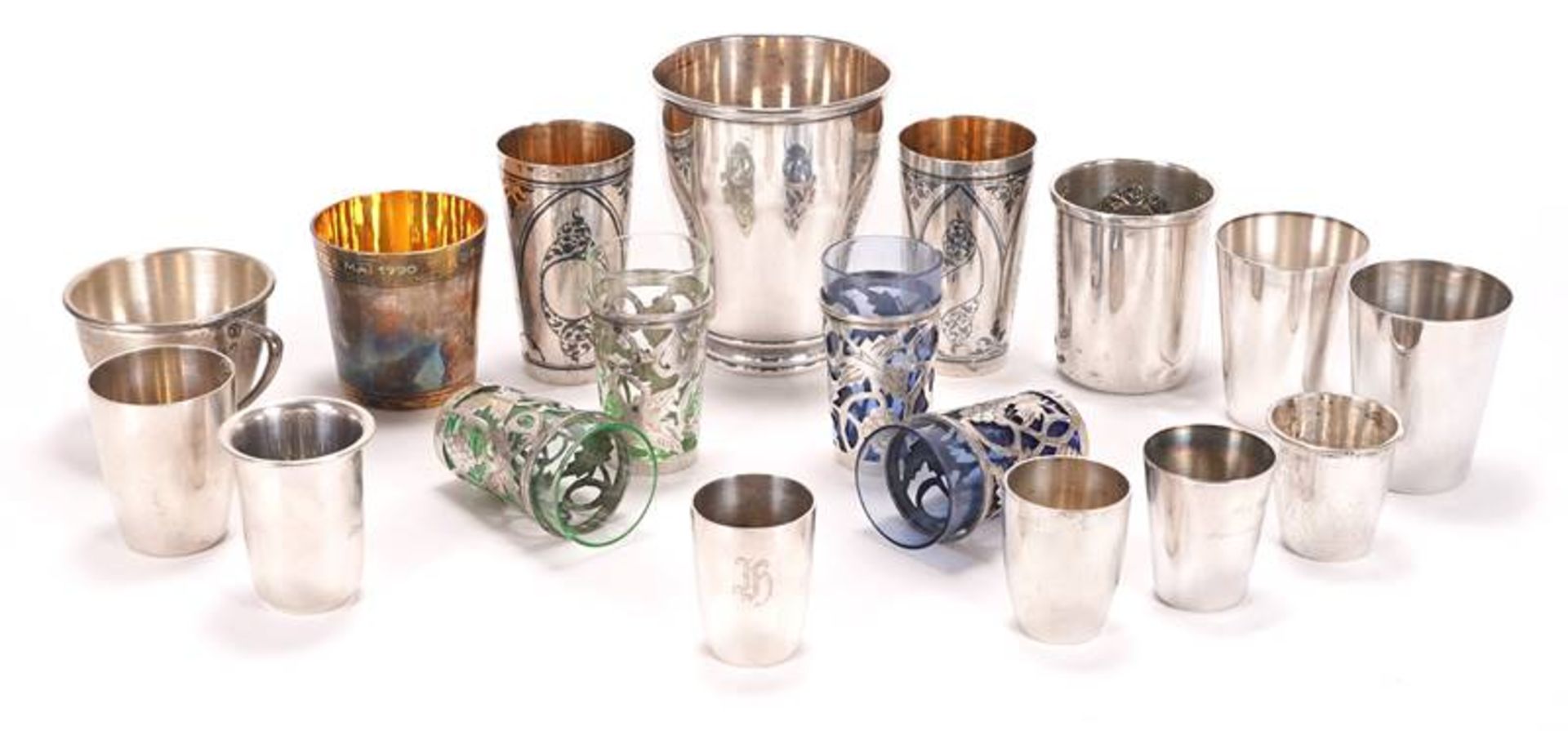 Convolute of silver cups