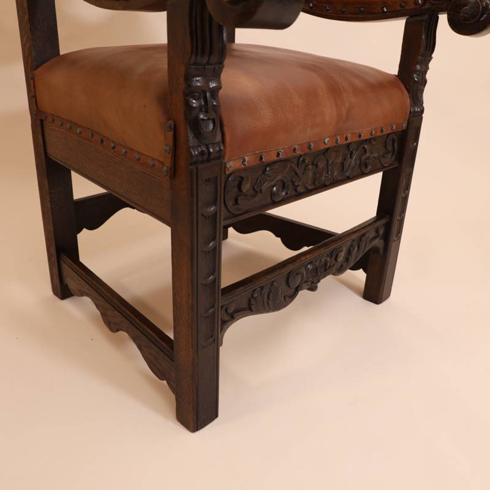 Renaissance Stil Armlehnstuhl - Bild 9 aus 11