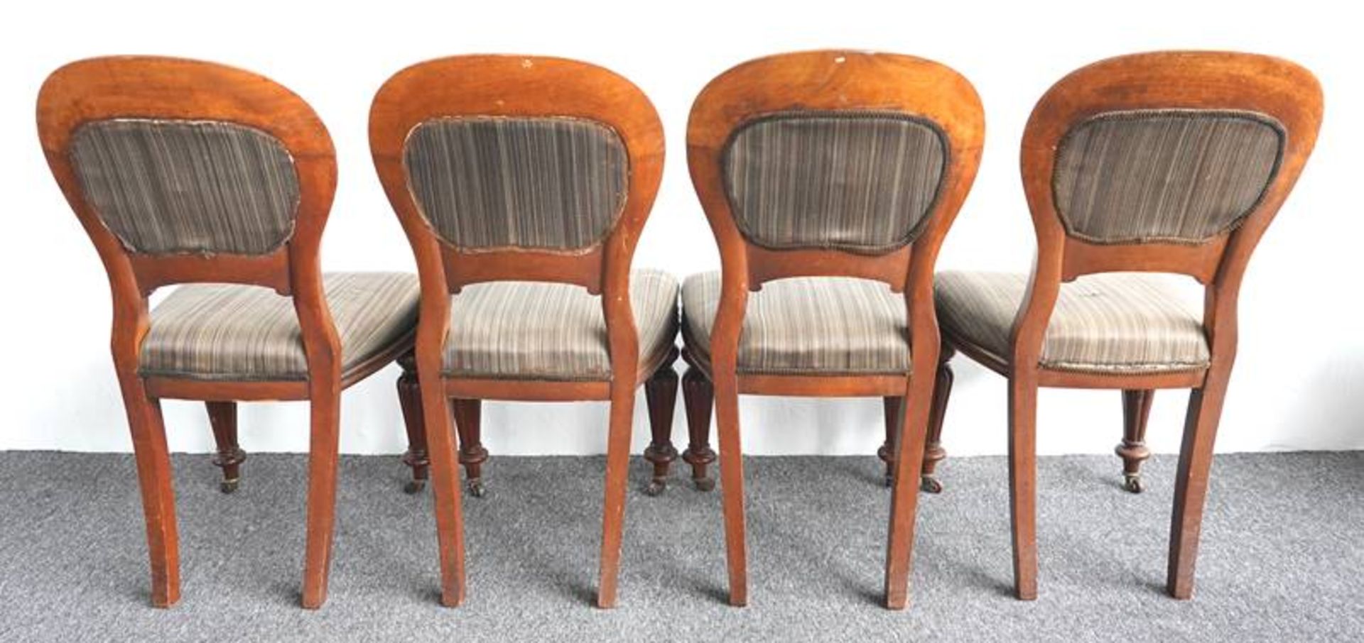 7 Louis Philippe chairs - Image 4 of 6