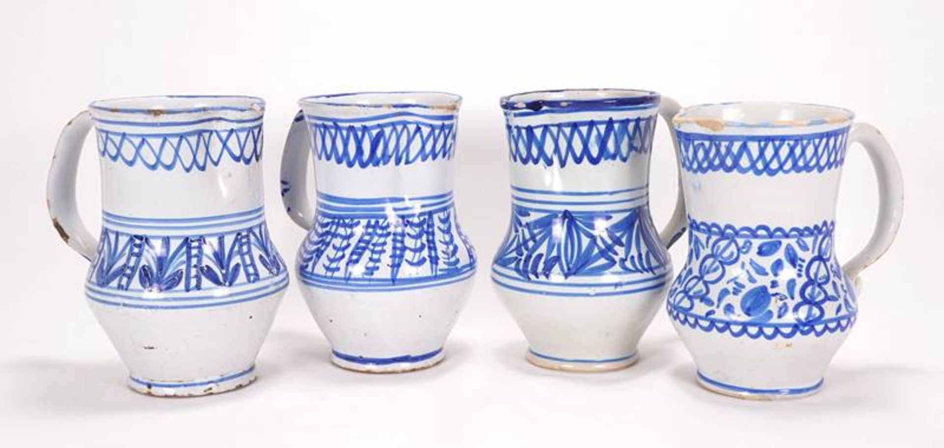 4 ceramic jugs