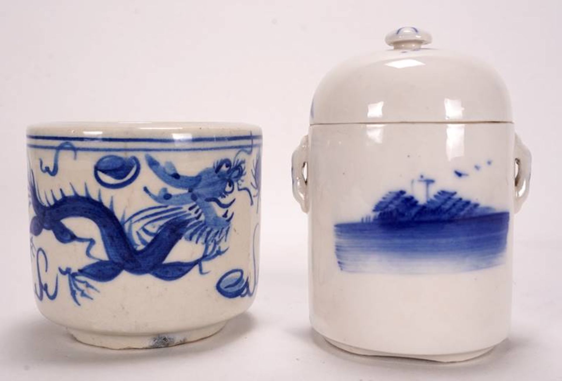 Pair of small ginger pots - Image 5 of 7