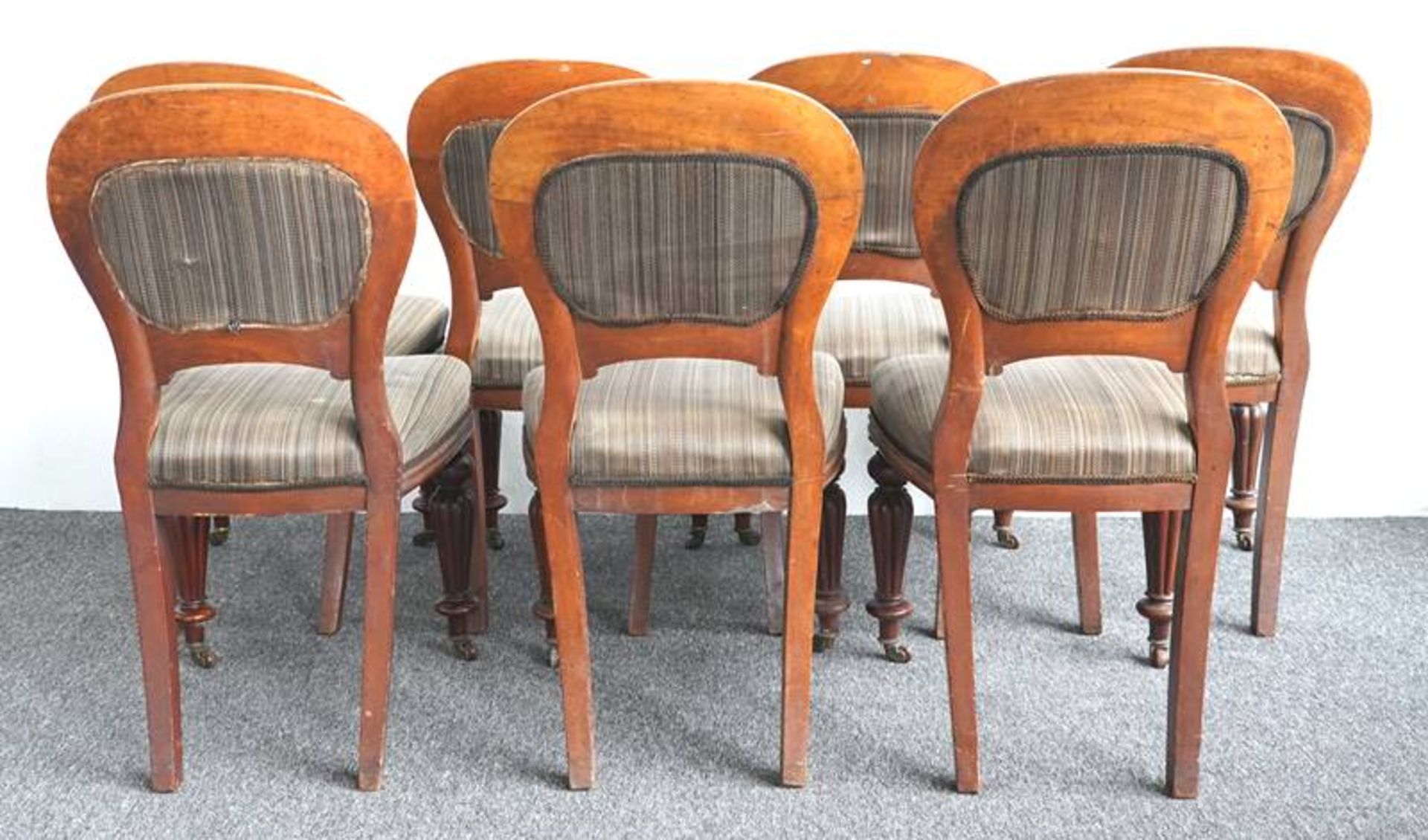 7 Louis Philippe chairs - Image 5 of 6