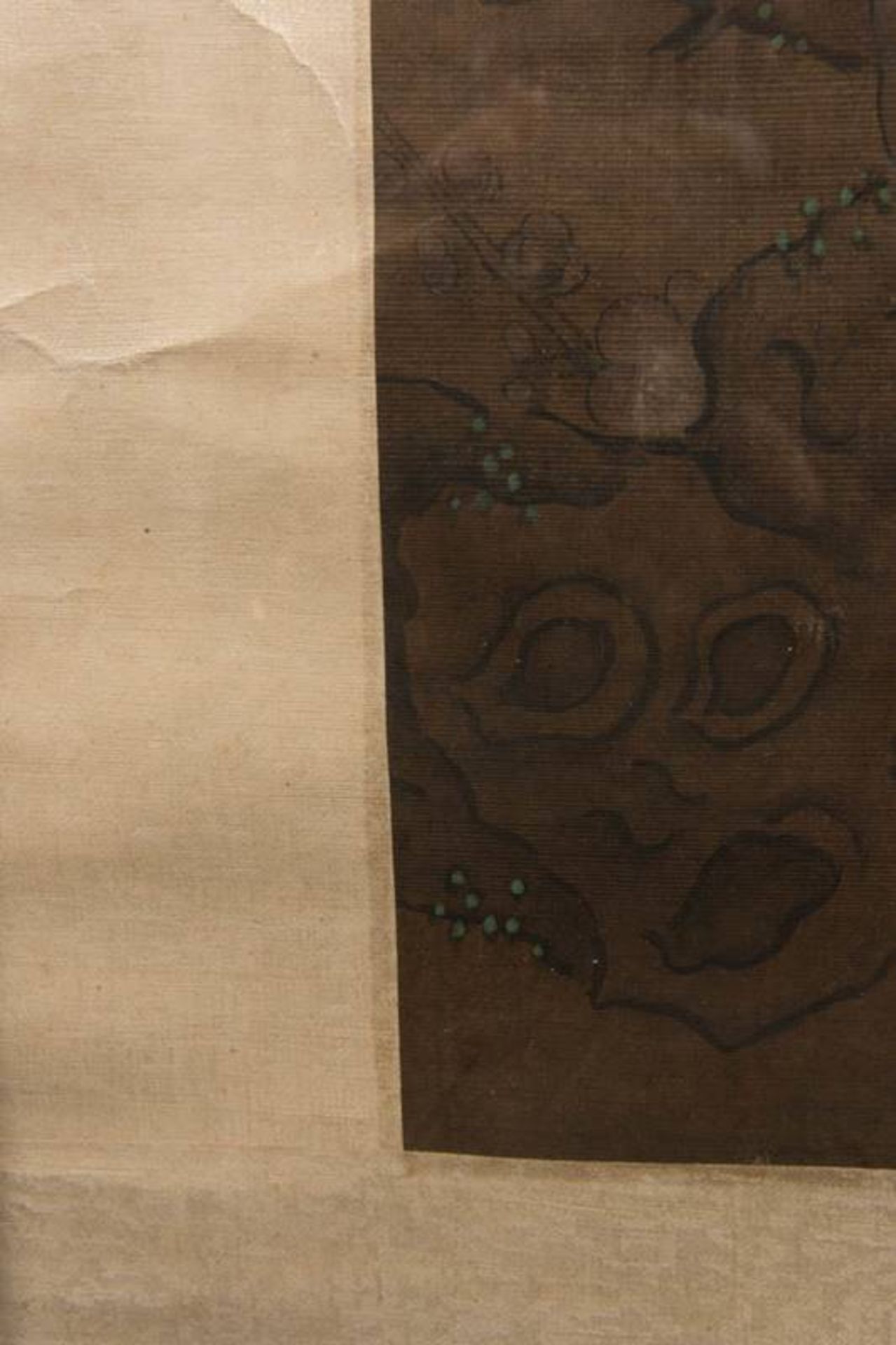 Japanese scroll painting - Image 7 of 9