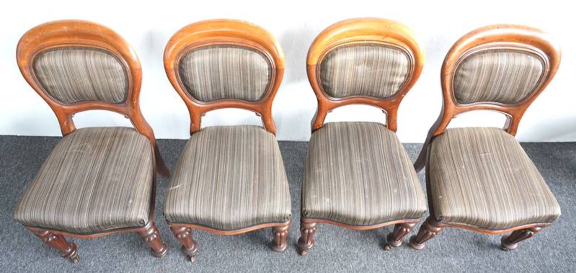 7 Louis Philippe chairs - Image 3 of 6