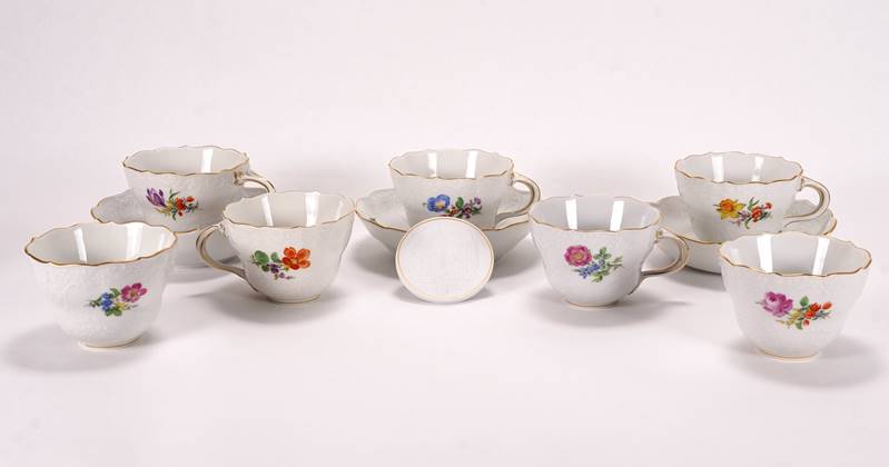 Assorted Meissen Cups