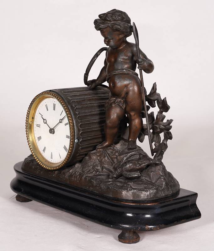 Figural mantel clock - Image 5 of 7