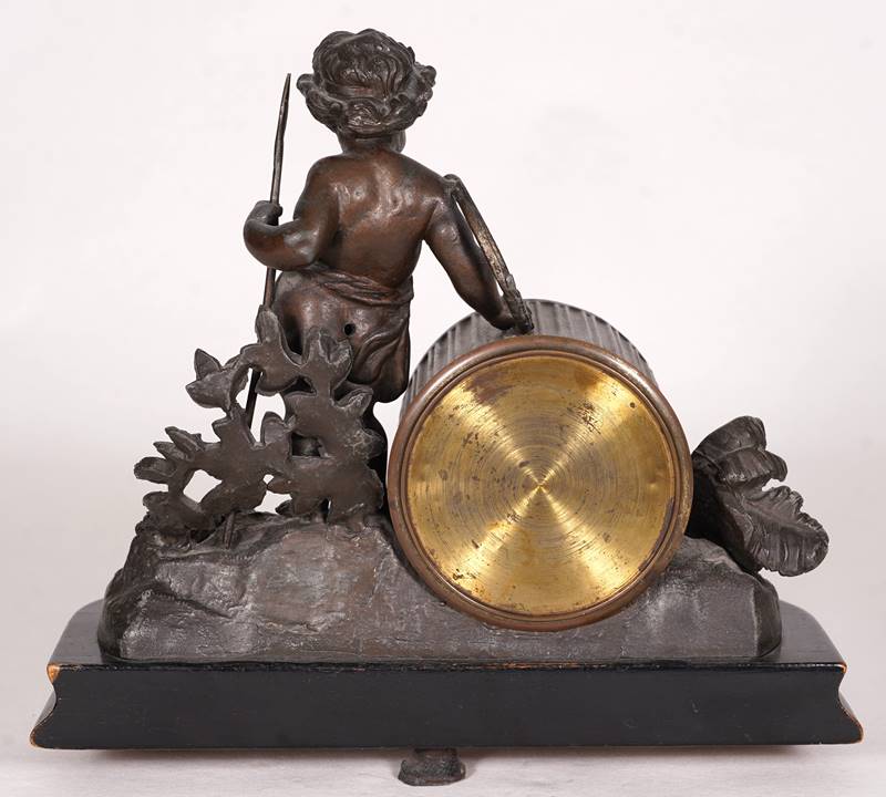 Figural mantel clock - Image 6 of 7