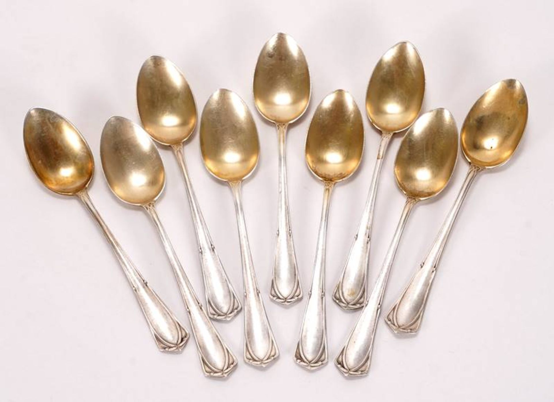 9 Art Nouveau spoons