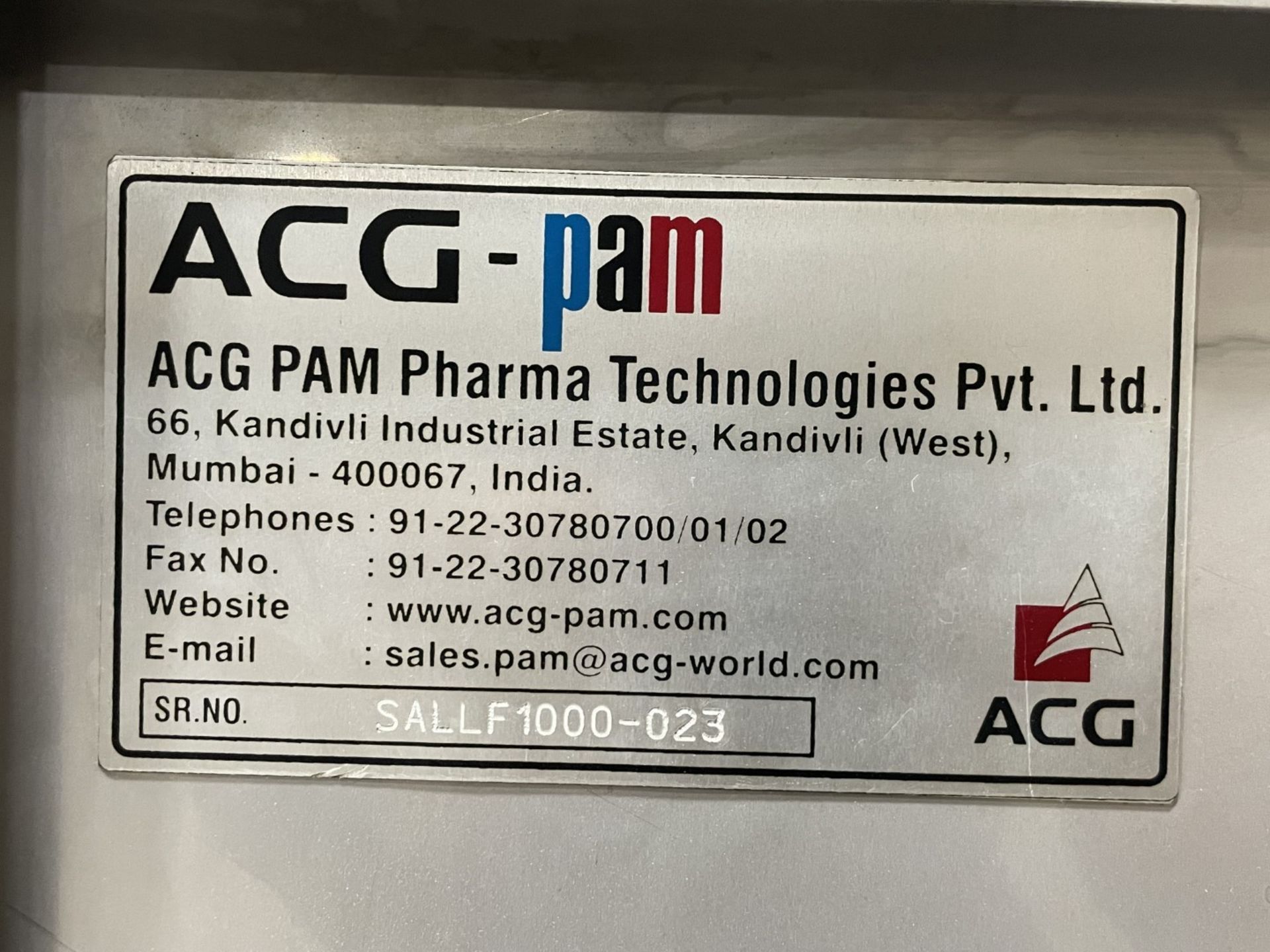 ACG Pam Liquid Filling Encapsulator and Bander - Image 2 of 22