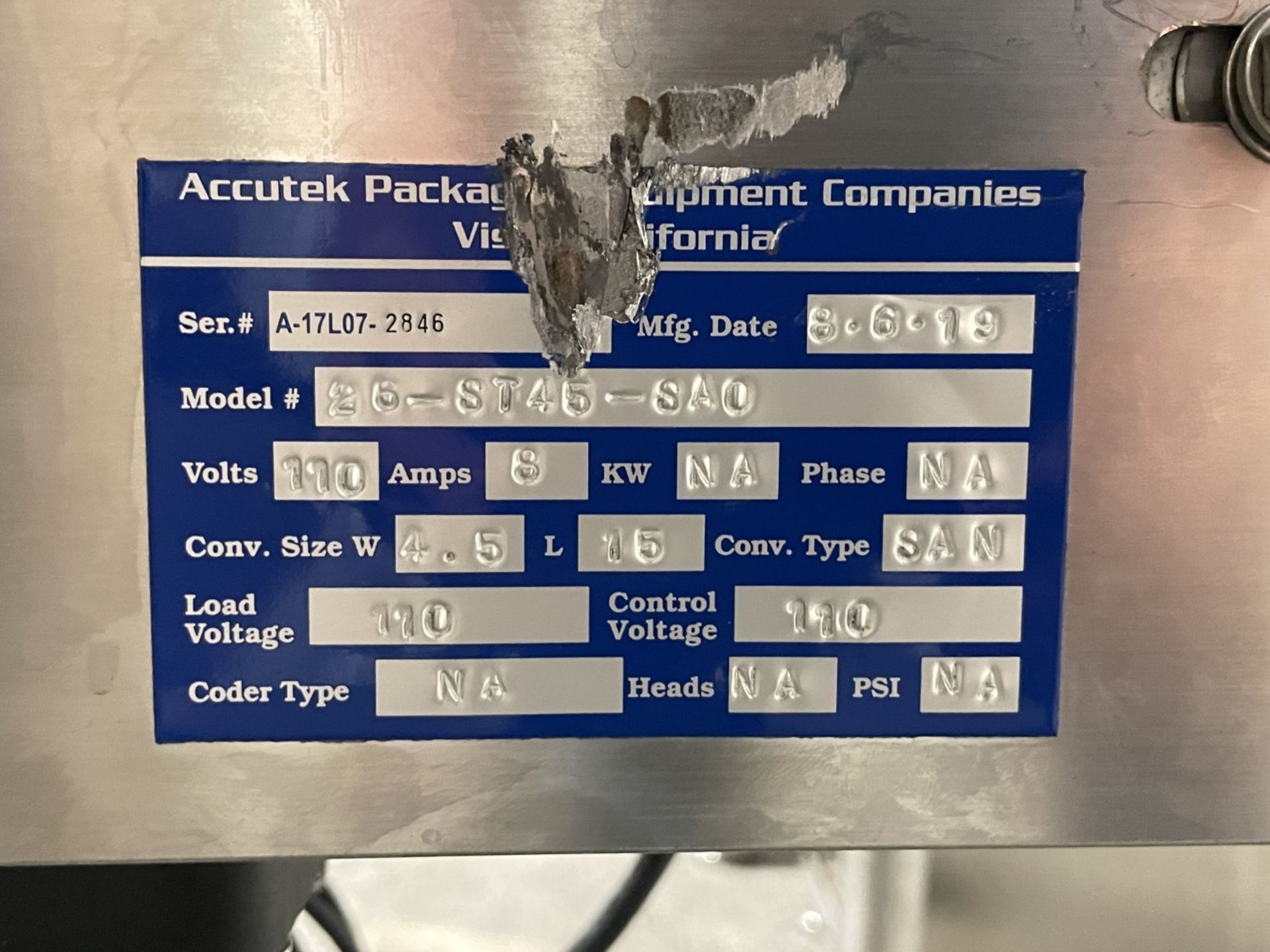 Accutek bottle liquid filling line - Built in 2019 - Image 24 of 85