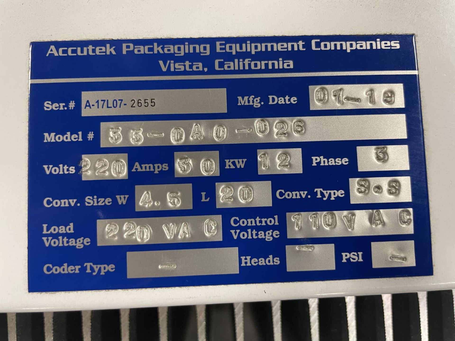 Accutek bottle liquid filling line - Built in 2019 - Image 61 of 85