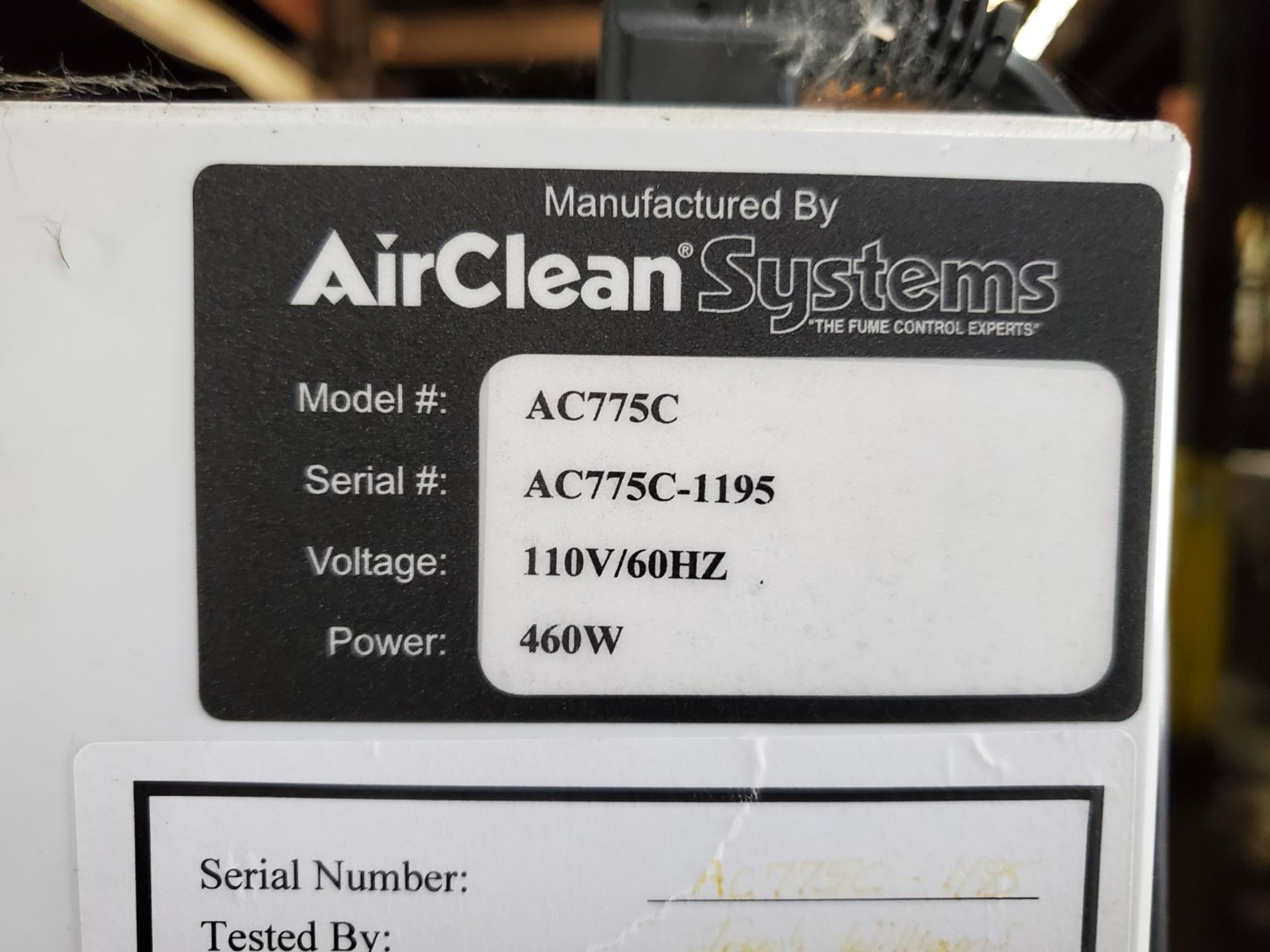 PowderSafe 700 Series Ductless Balance Enclosure, model AC775C, with controls, 110 volts - Image 2 of 6