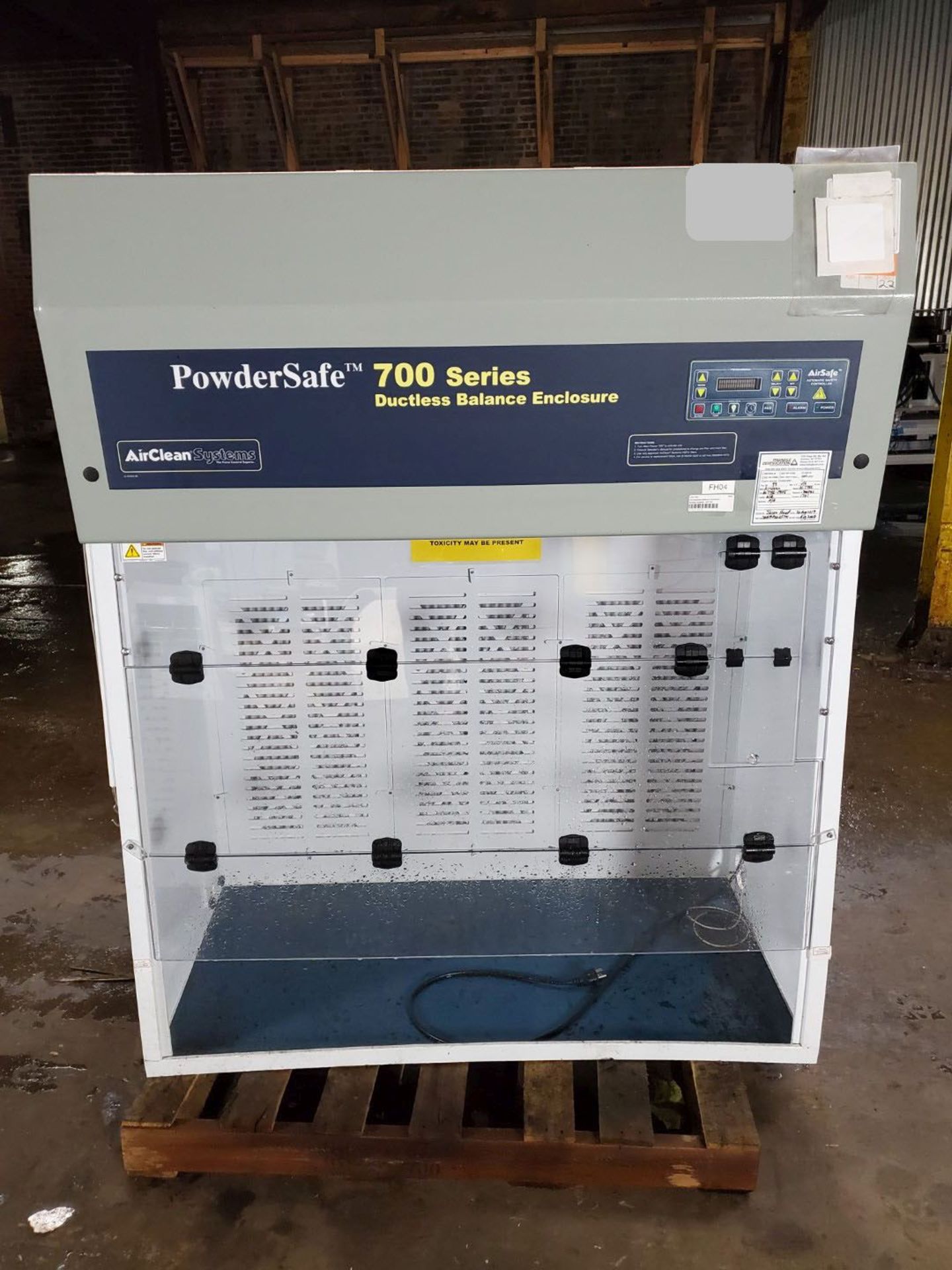 PowderSafe 700 Series Ductless Balance Enclosure, model AC775C, with controls, 110 volts