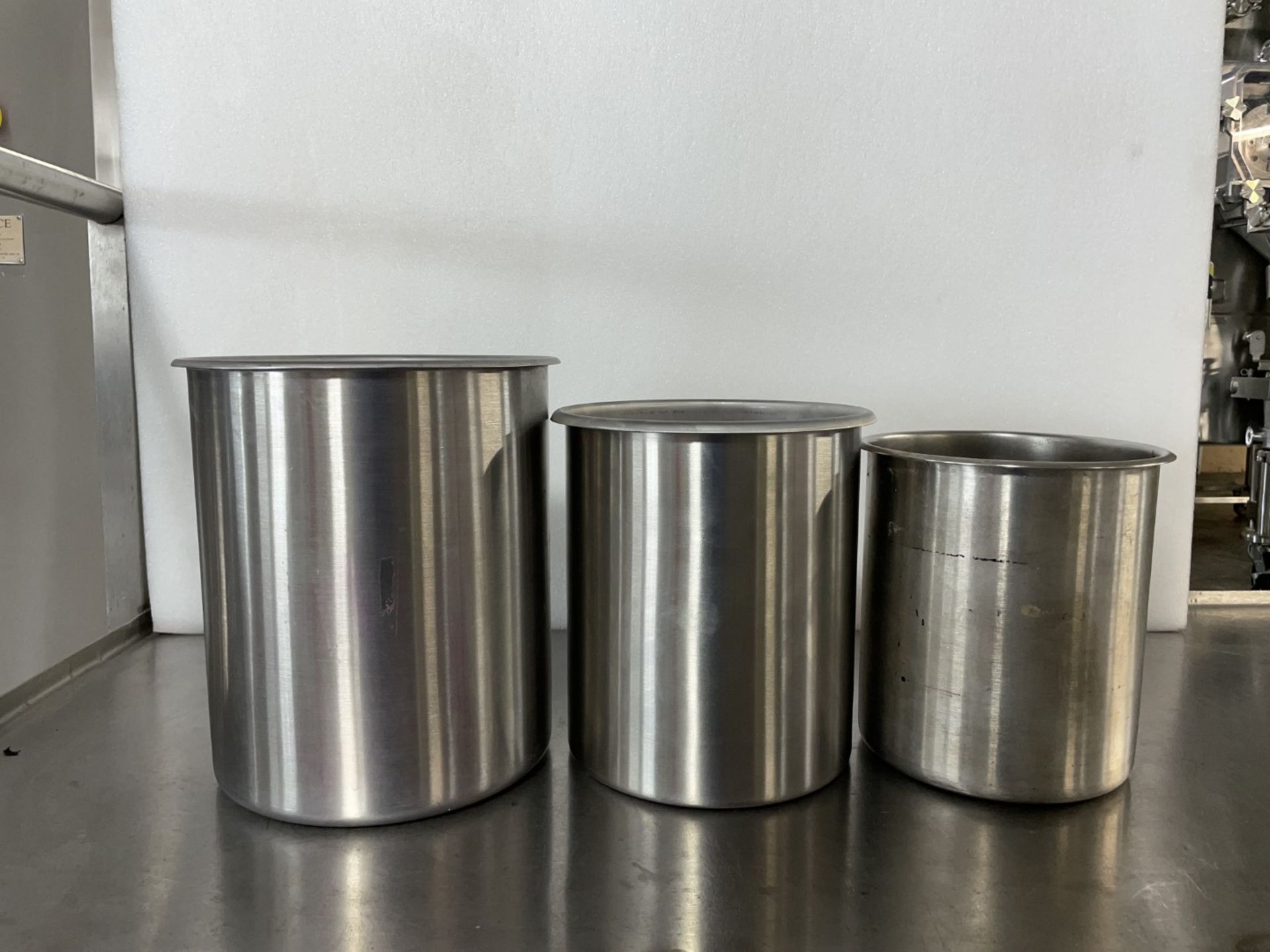 Lot of Stainless Steel Beakers/Pots