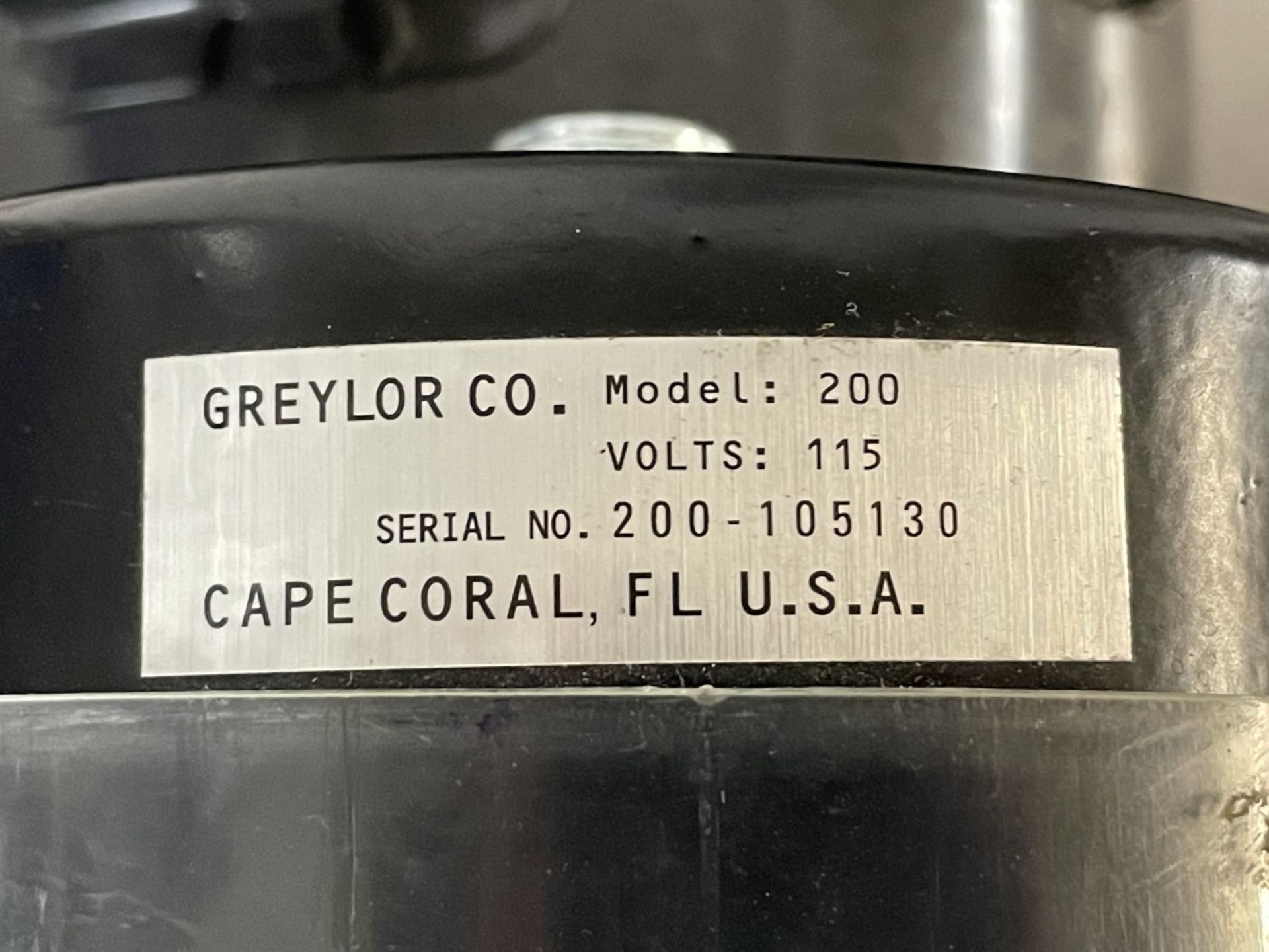 Greylor Co. .25 hp Peristaltic Pump, Model 200 - Image 2 of 6