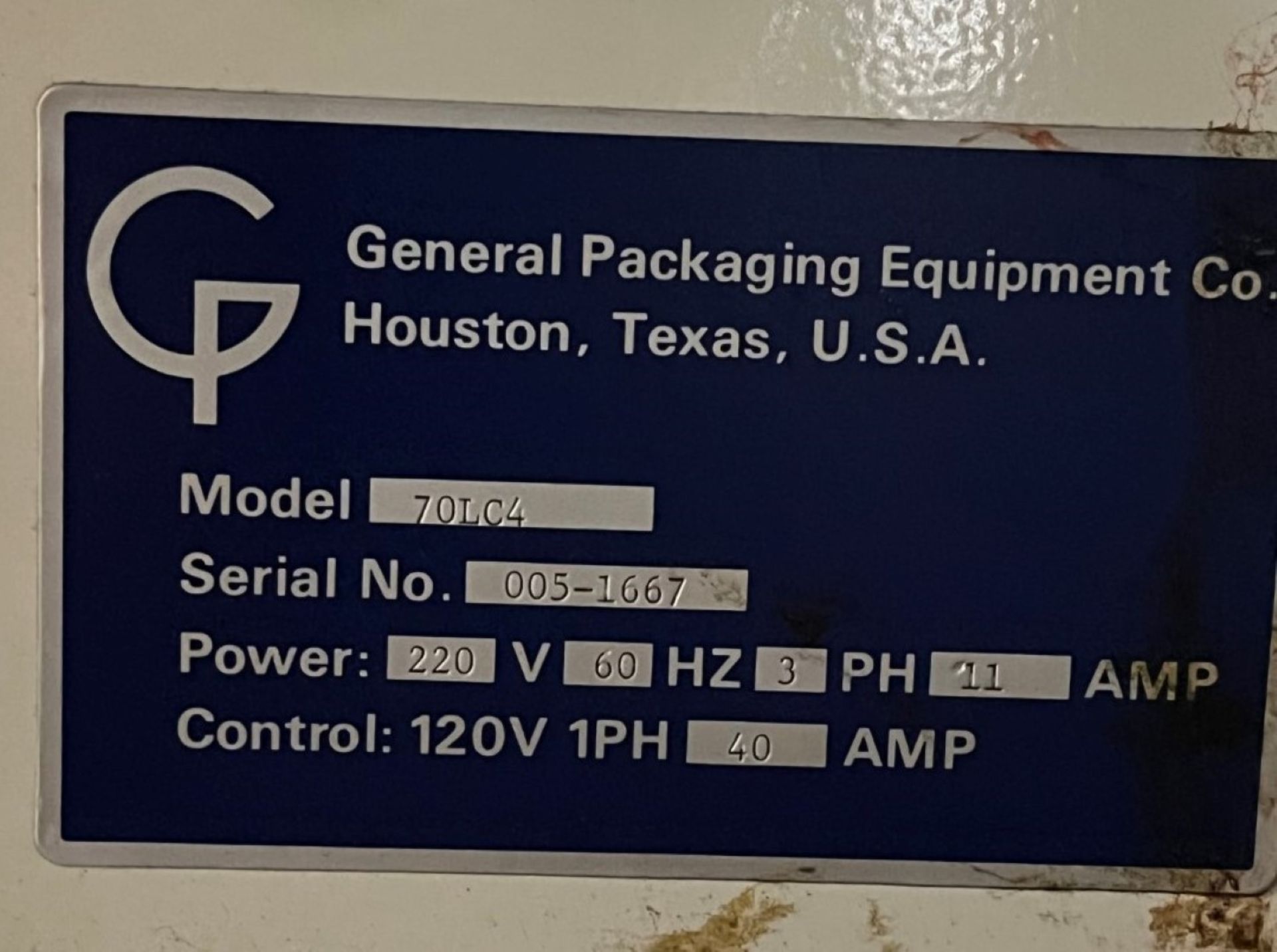 General Packaging Vertical Fill Form and Seal Machine. **See Auctioneers Note** - Image 3 of 20