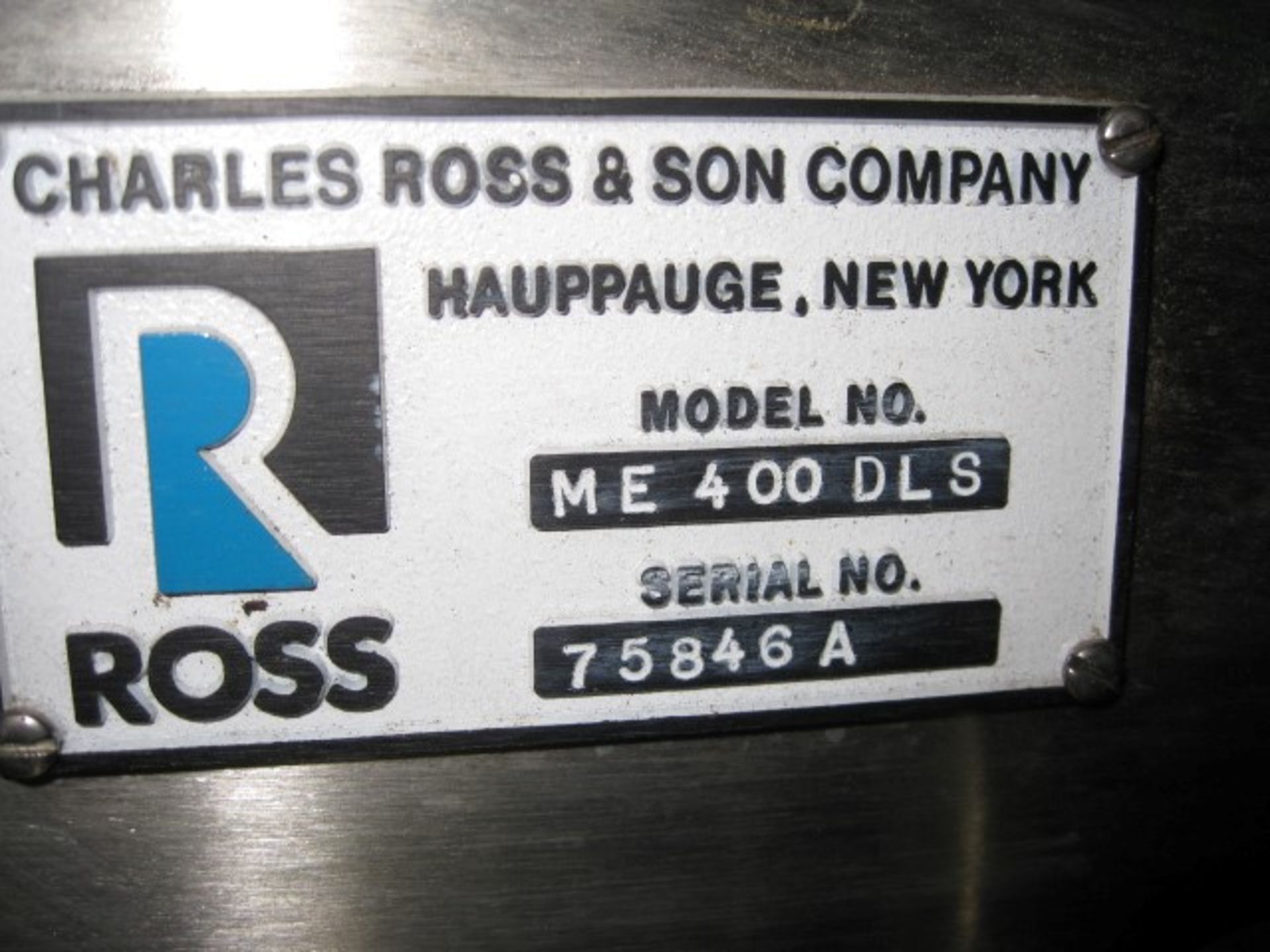 Ross ME400DLS Inline Homogenizer, S/S - Image 4 of 6