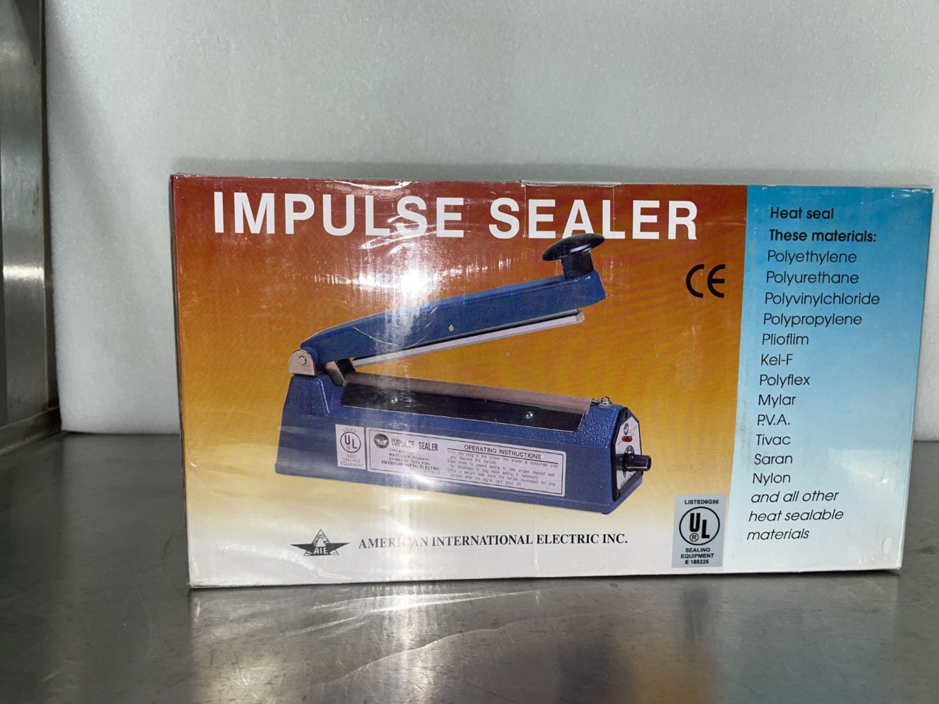 8" American International Electric Impulse Bag Sealer, Model AIE-200