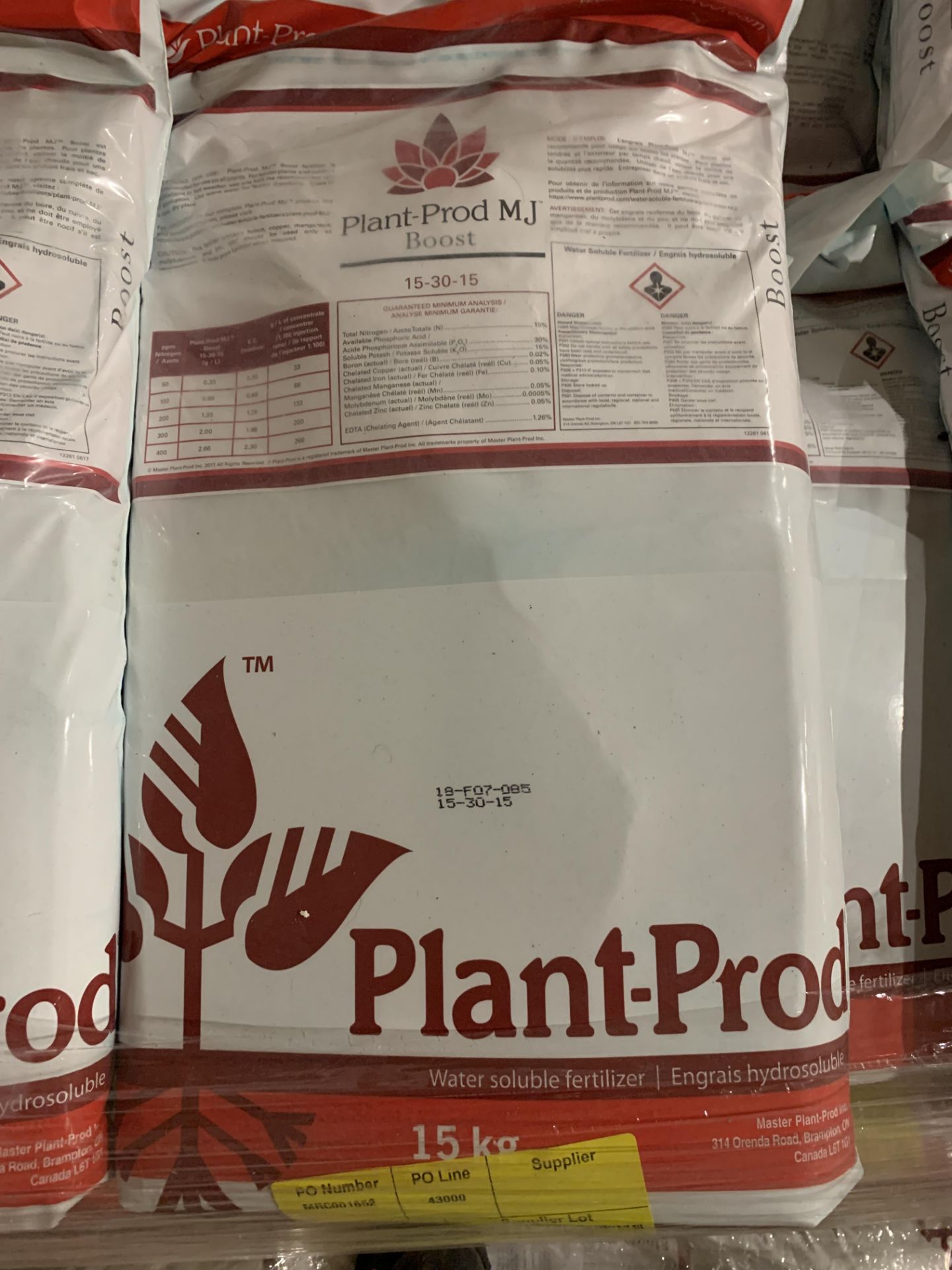 60 Bags Plant Prod MJ Boost - Fertilizer