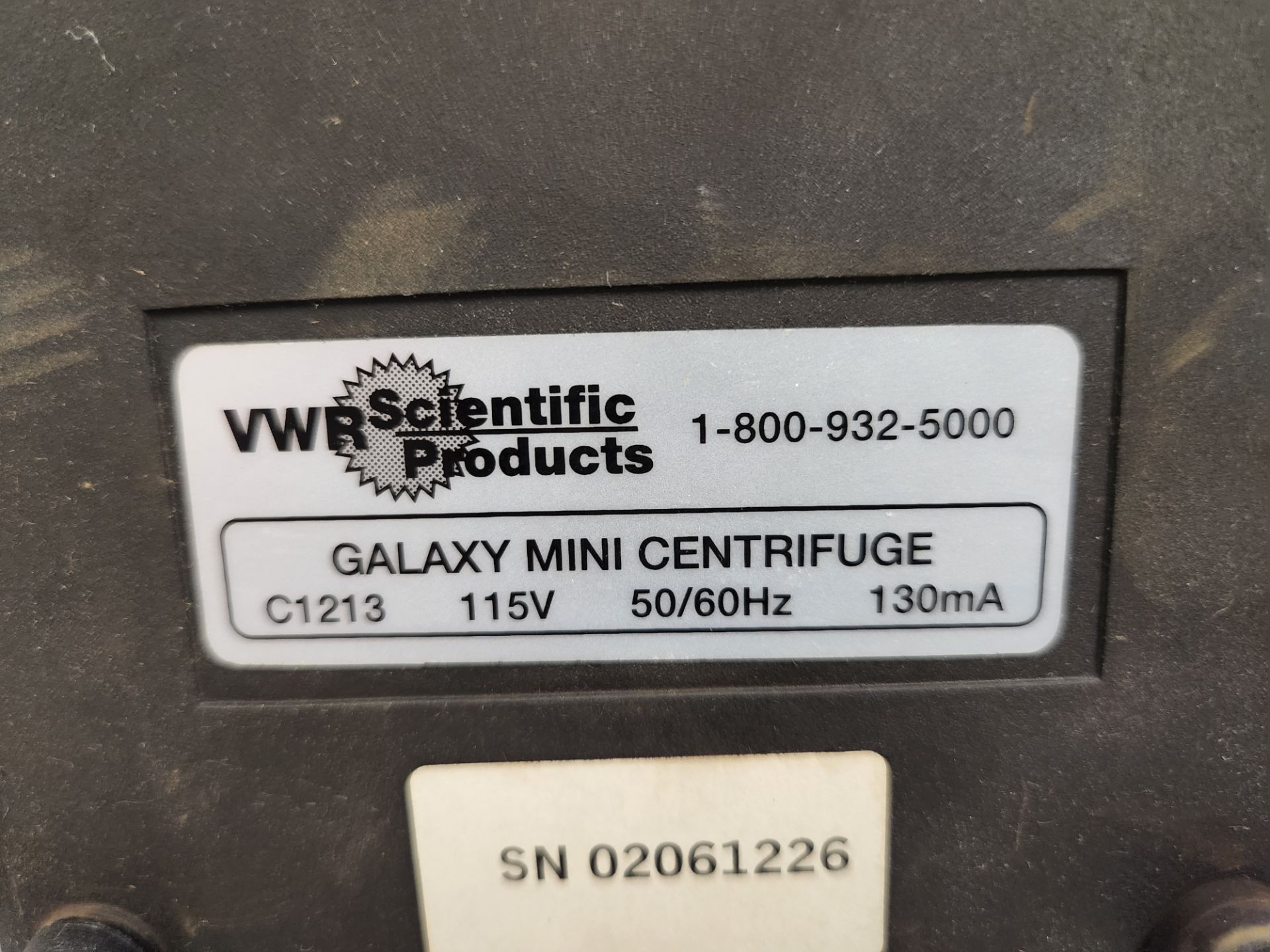 Vwr Scientific Model C1213 Galaxy Mini Centrifuge (Asset I.D. # GBP-Id 10568 ) - Image 3 of 5