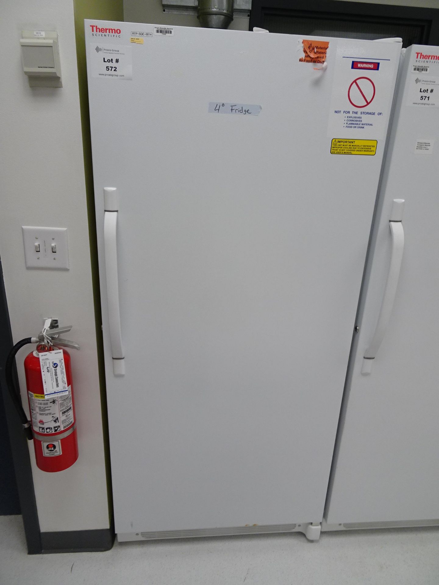 Thermo Scientific Model 3766A -20 Lab Freezer sn 0121825101130807 120V 60Hz R134A Refrigerant (Asset