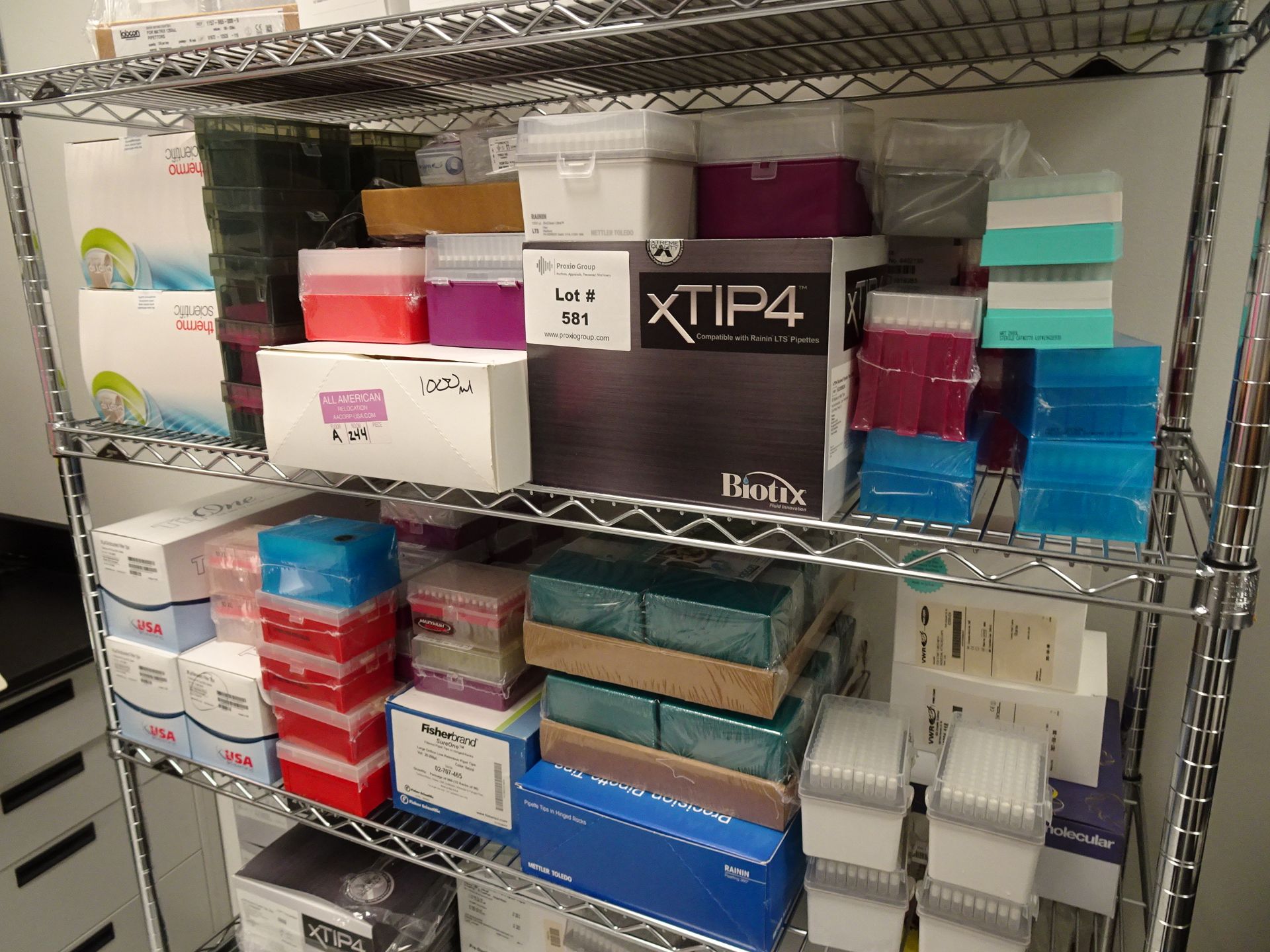 5-Tier Metro Rack and Contents Including But Not Limited To Various Pipette Tips and Well Plates ( - Image 7 of 14