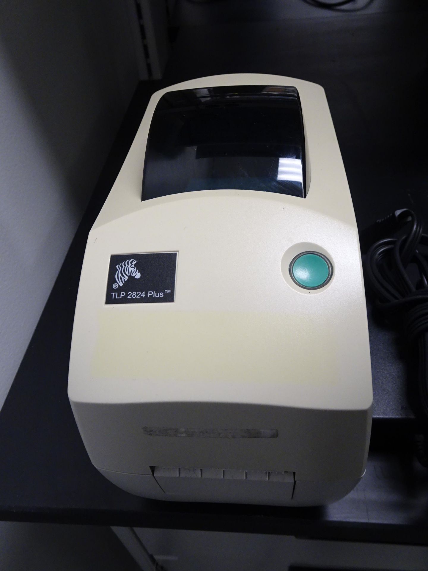 Zebra Model TLP 2824 Plus Thermal Label Printer sn 37J113800411 (Asset I.D. # )