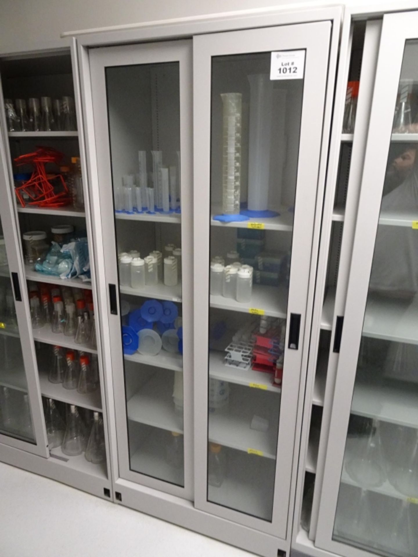 Glassware Storage Cabinet w/ Contents