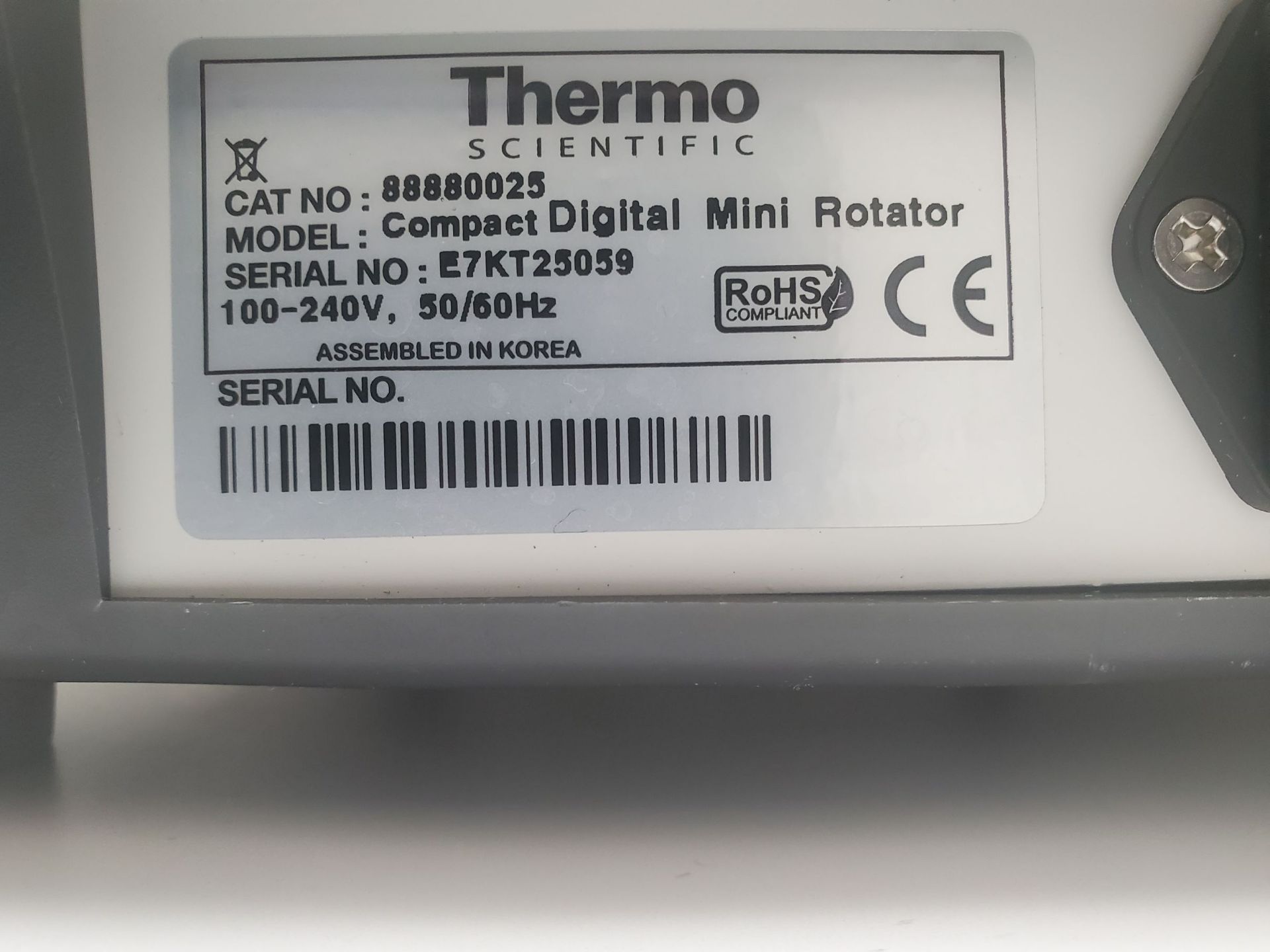 Thermo Scientific Compact Digital Mini Rotator - Image 5 of 5