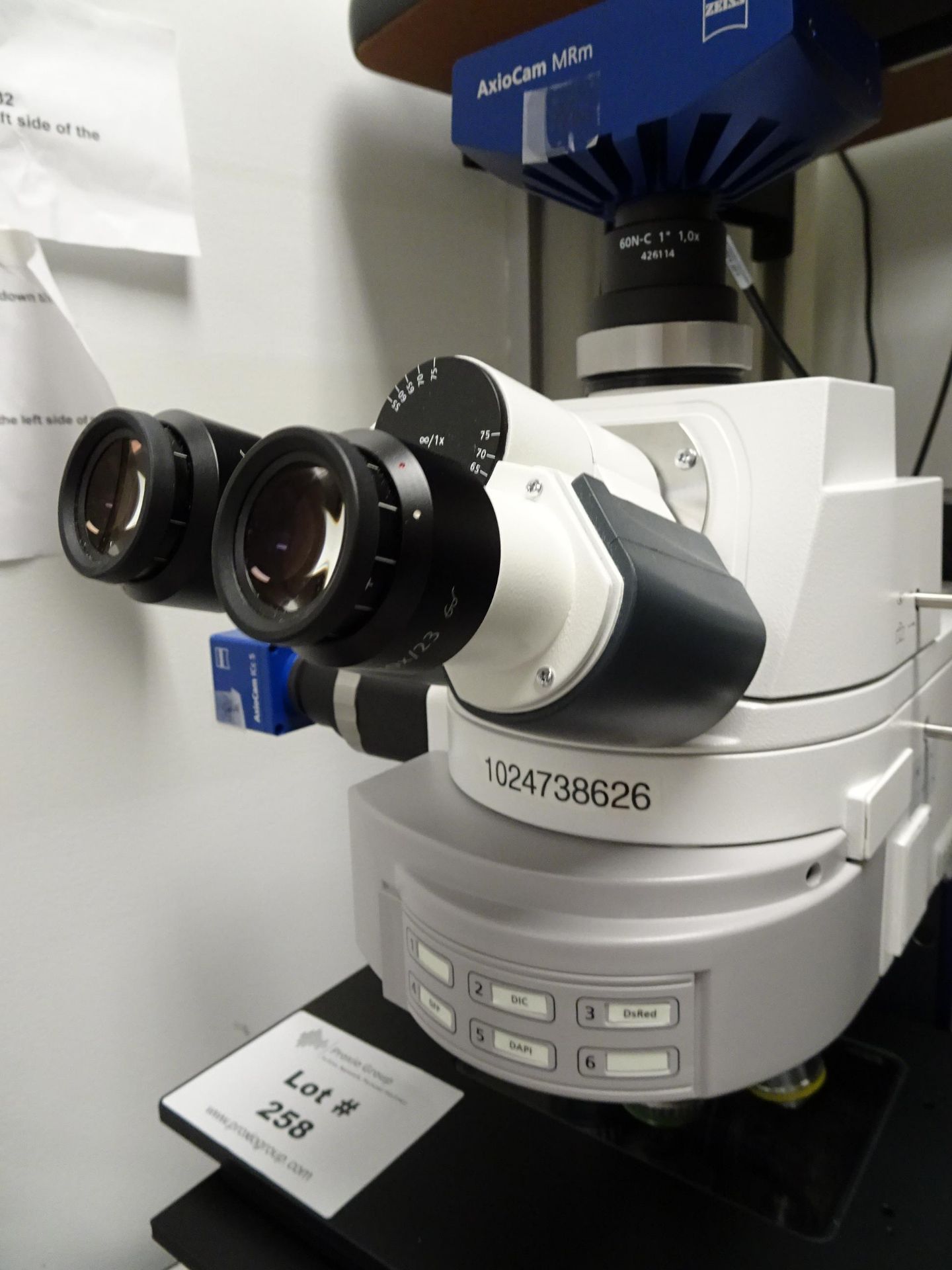 Zeiss Axio Imager.M2 Microscope With AxioCam MRM Camers With 60N-C 1" Camera Adapter, (2) 1PL 10x/23 - Image 10 of 22