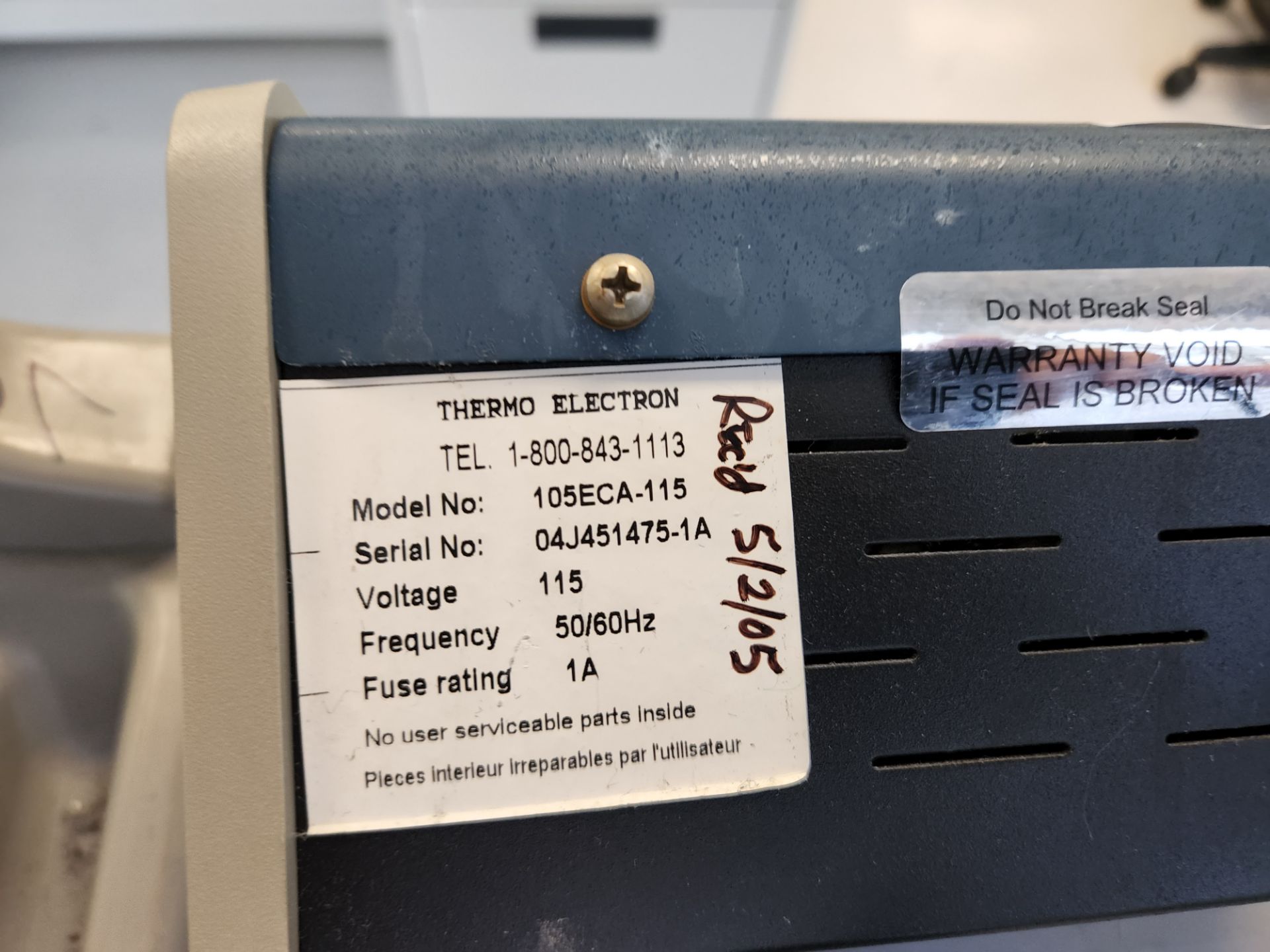 Thermo Electron Corporation Model Ec105 Electrophoresis With (1) Fisherbrand Model Fb-Sb-2025 - Image 3 of 4