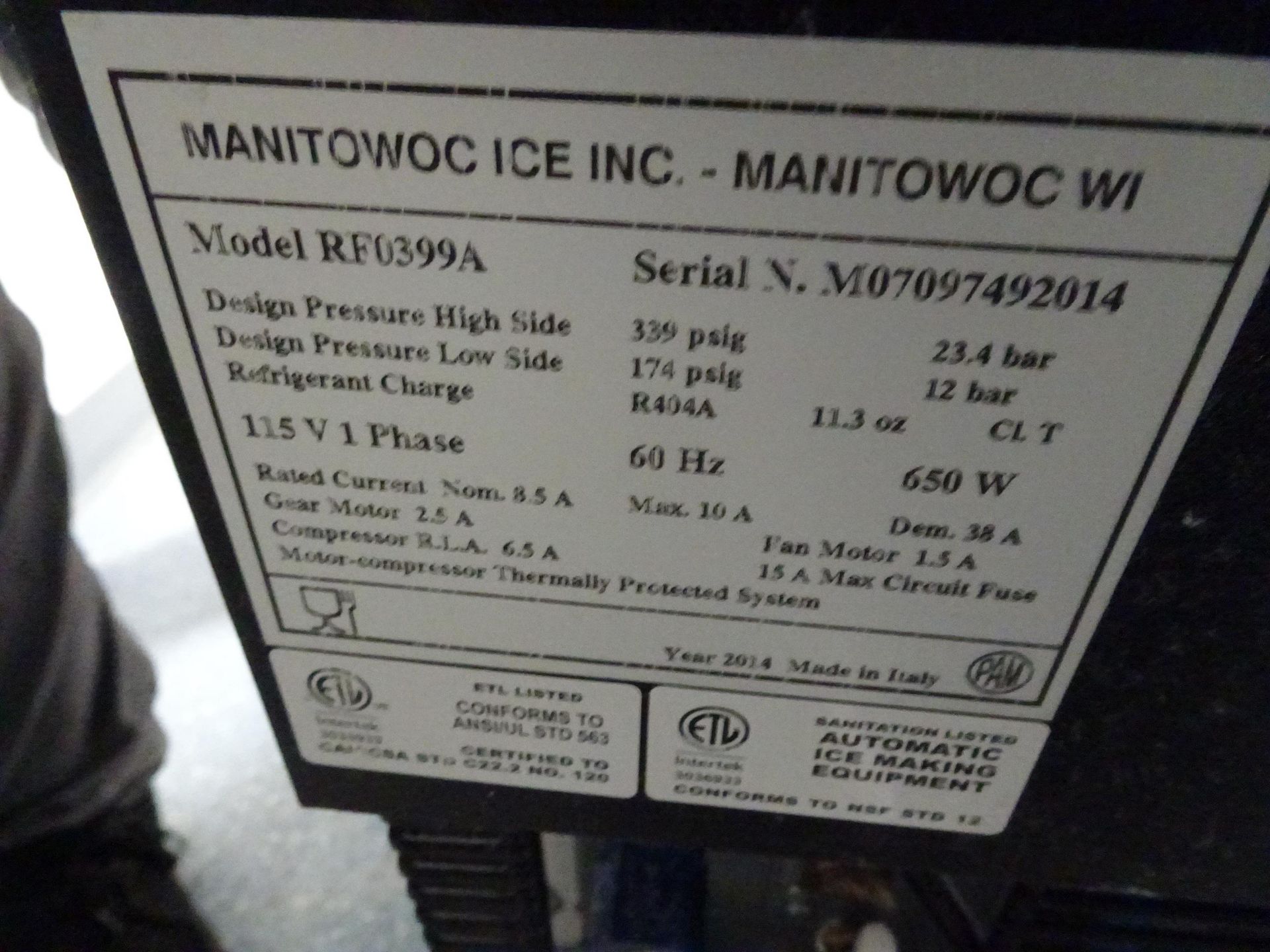 Manitowoc Ice Flake Machine - Image 4 of 5