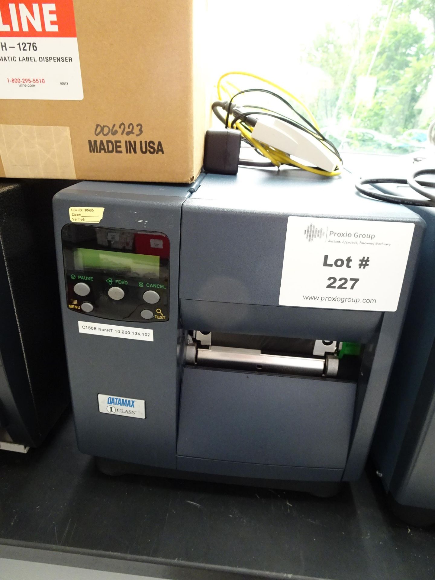 Datamax O'Niel i-Class Model DMX-i-4038 Thermal Label Printer With HP Jet Direct Network Printer