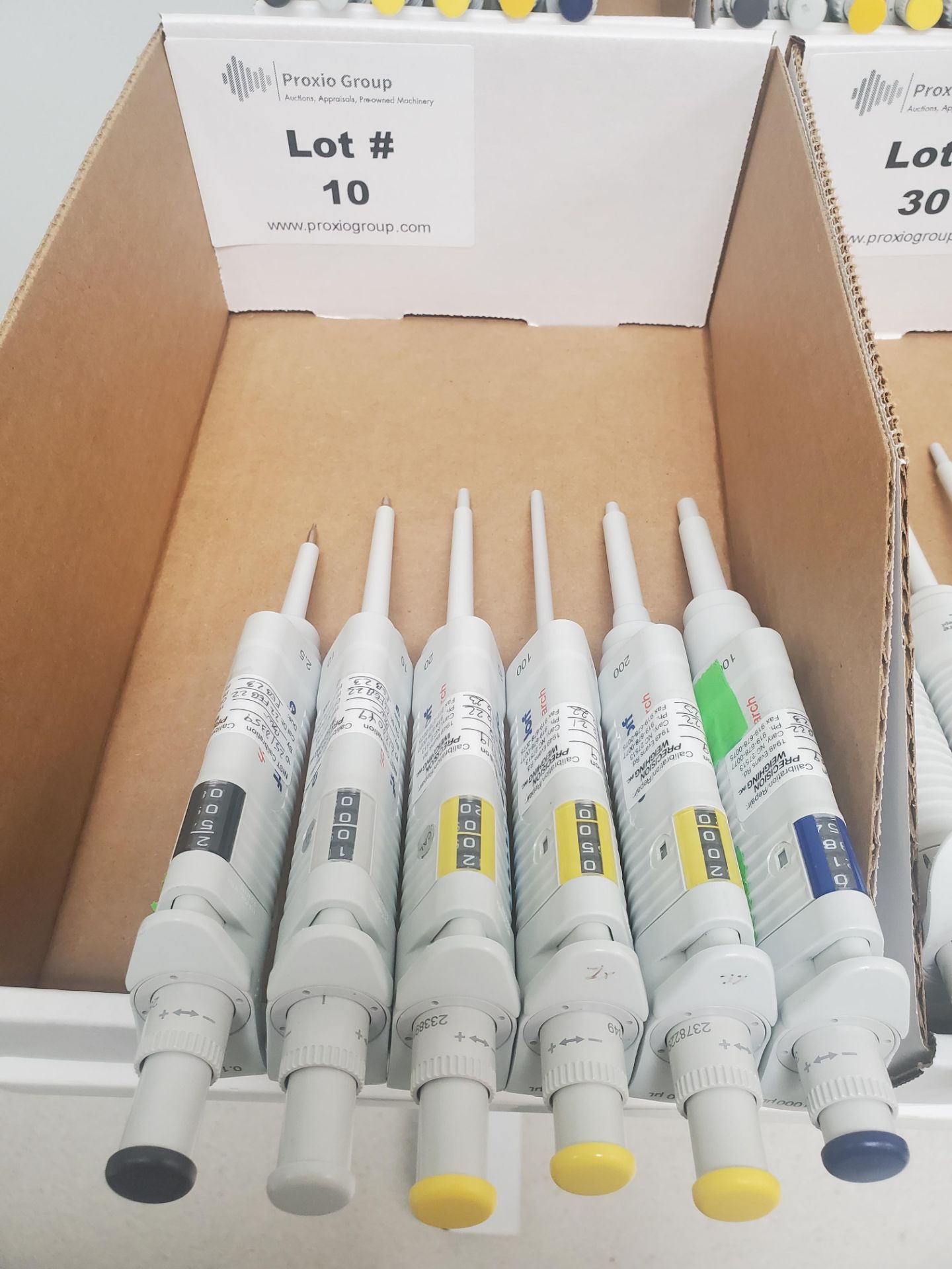 (6) Eppendorf Dial Pipets